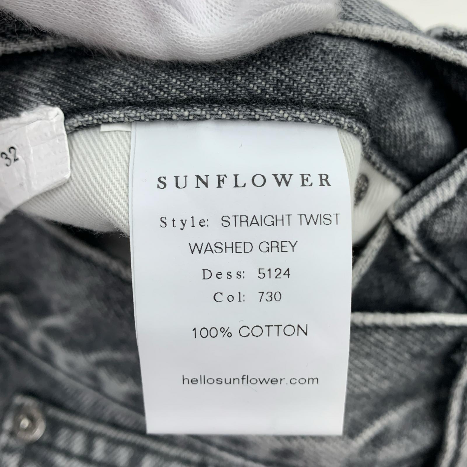 デニムパンツ SUNFLOWER STRAIGHT TWIST ブラックデニムパンツ 29 グレー