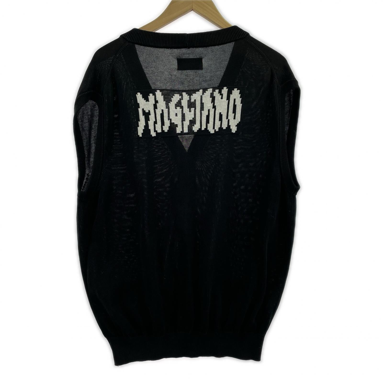 ニット MAGLIANO バックロゴ ニットベスト M ブラック