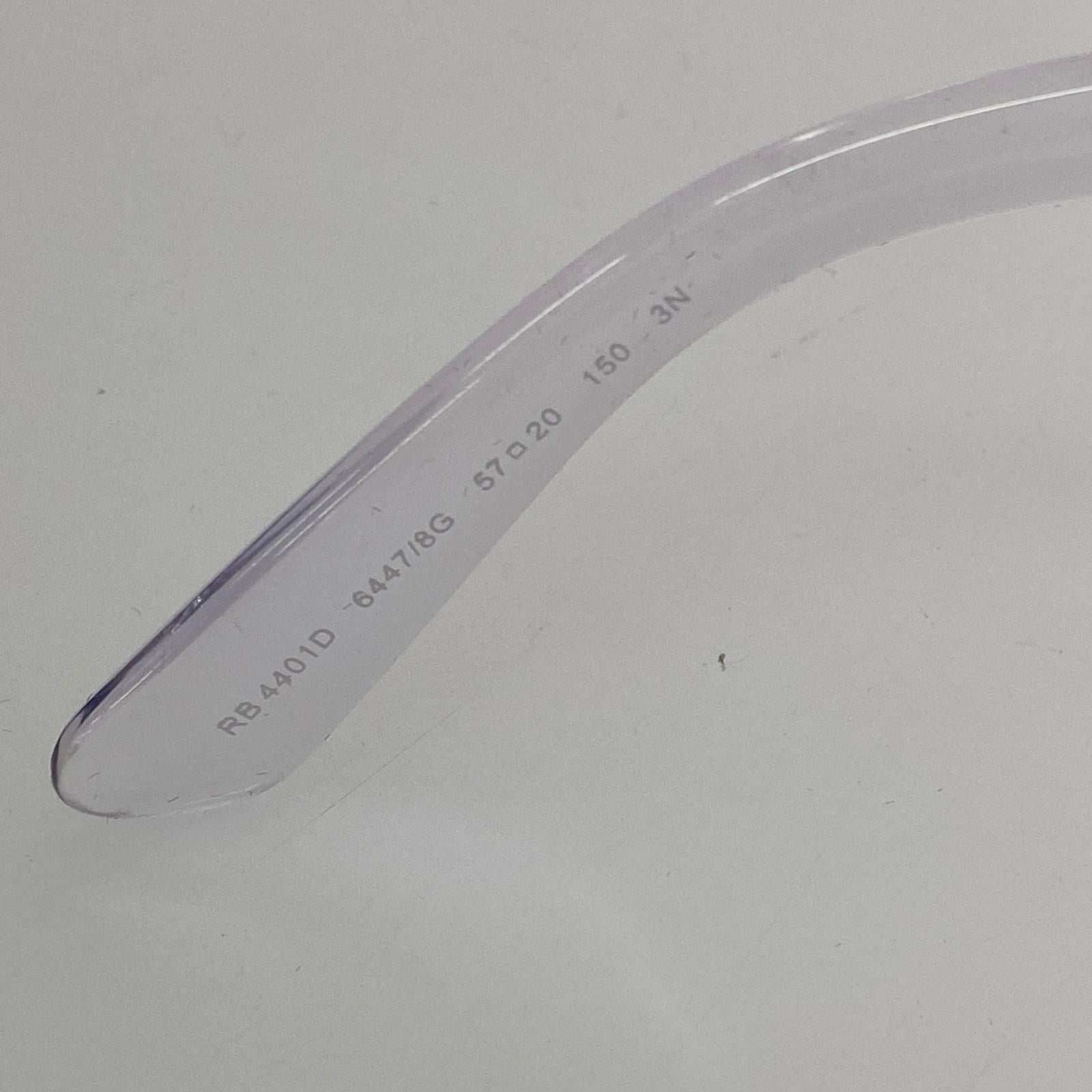 その他アクセサリー Ray-Ban RB4401D オーバーサイズサングラス クリアフレーム クリア