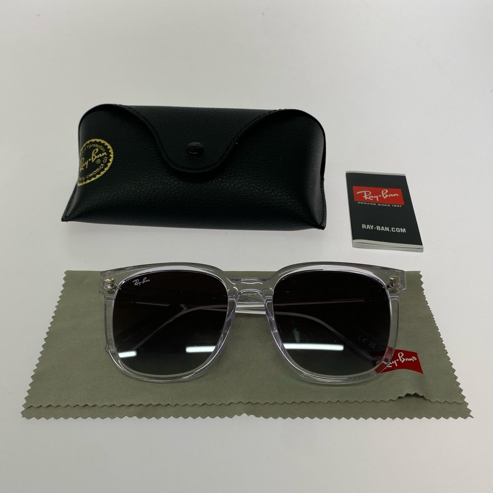 その他アクセサリー Ray-Ban RB4401D オーバーサイズサングラス クリアフレーム クリア