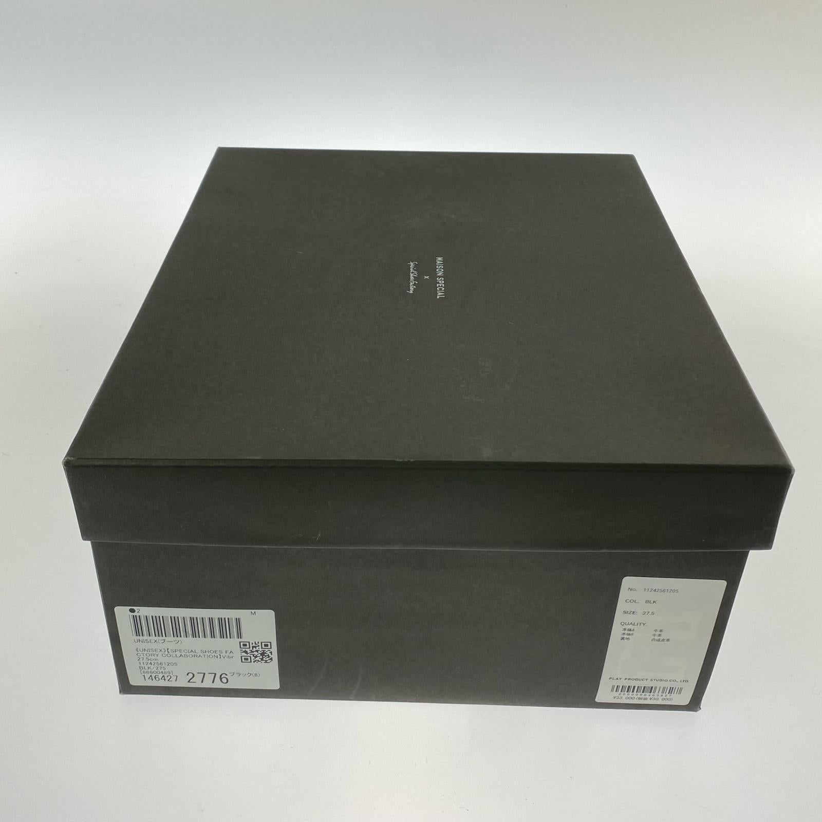 ブーツ ×special shoes factory 27.5cm (US9 1/2 UK9 EU45) ブラック