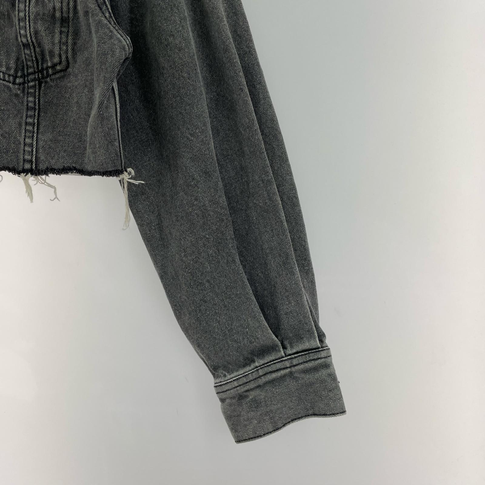 デニムジャケット OVERDYED ZIP UP DENIM JACKET BLK M M ブラック