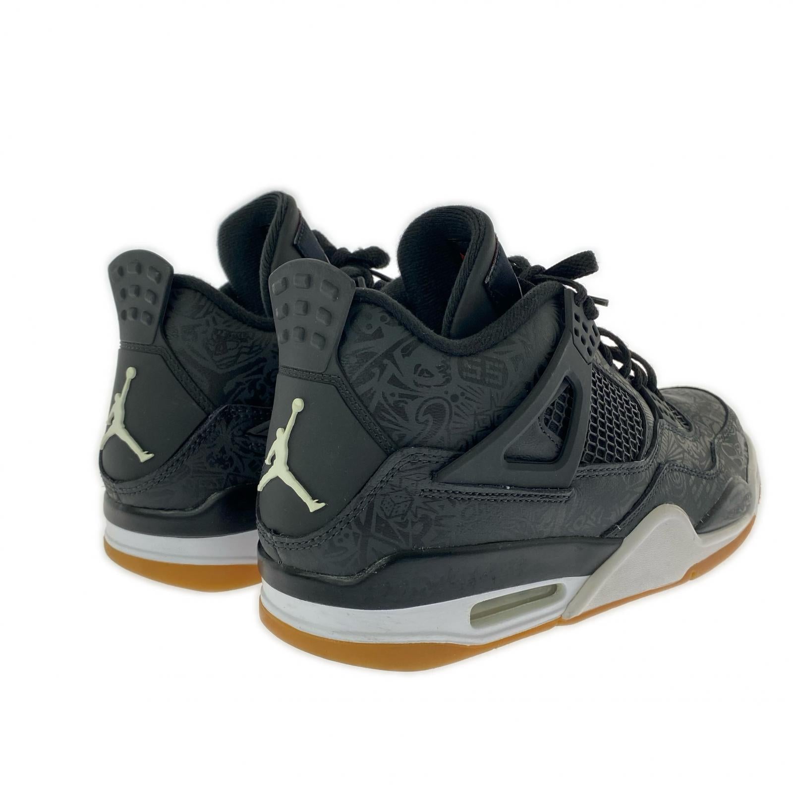 スニーカー AirJordan 4 Retro "Laser Black/Gum" 27cm 27cm (US9 UK8 1/2 EU44) ブラック