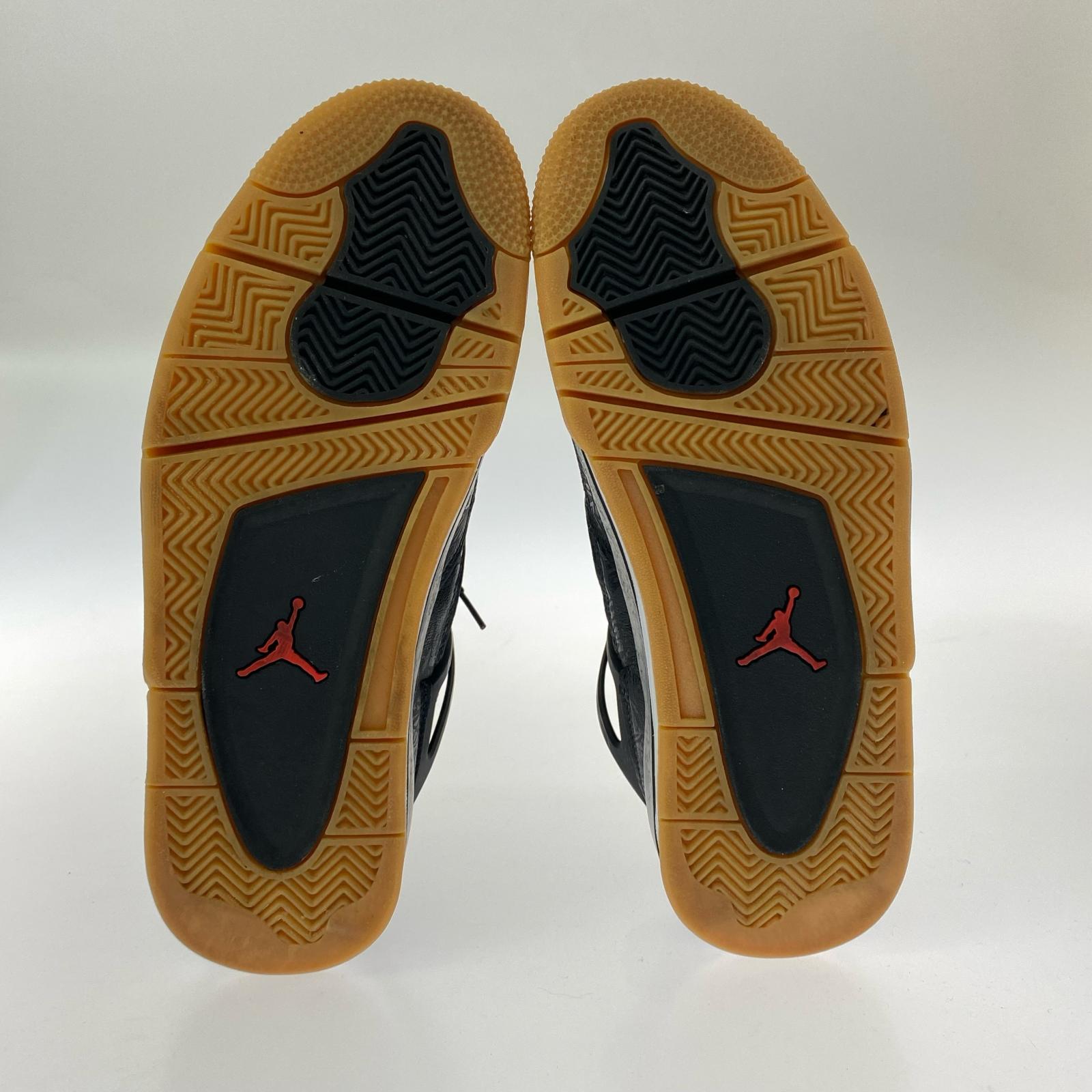 スニーカー AirJordan 4 Retro "Laser Black/Gum" 27cm 27cm (US9 UK8 1/2 EU44) ブラック