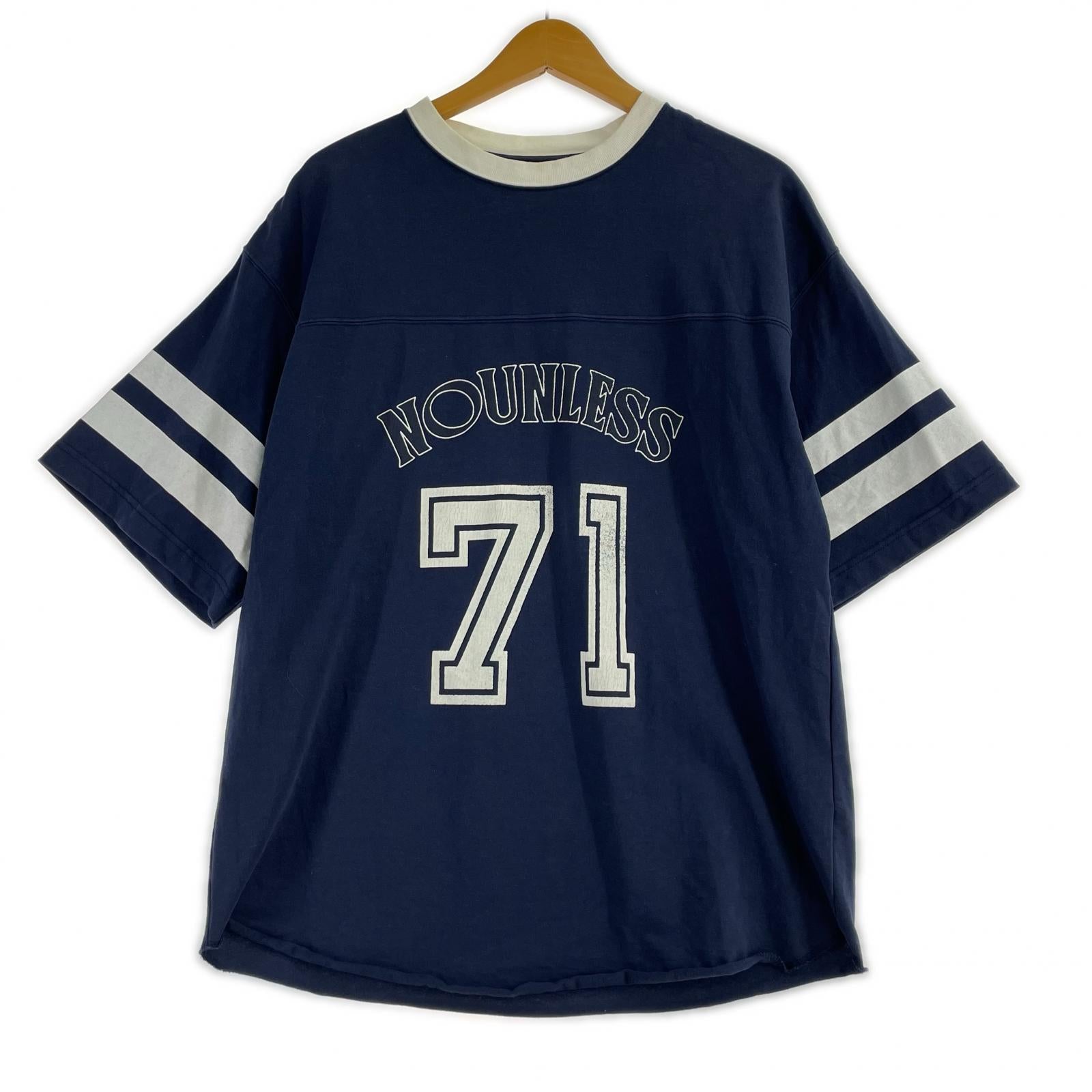 半袖Tシャツ NOUNLESS ユニホームBIGTシャツ 1 ネイビー