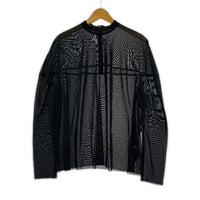 長袖Tシャツ シアーメッシュカットソー 1 ブラック
