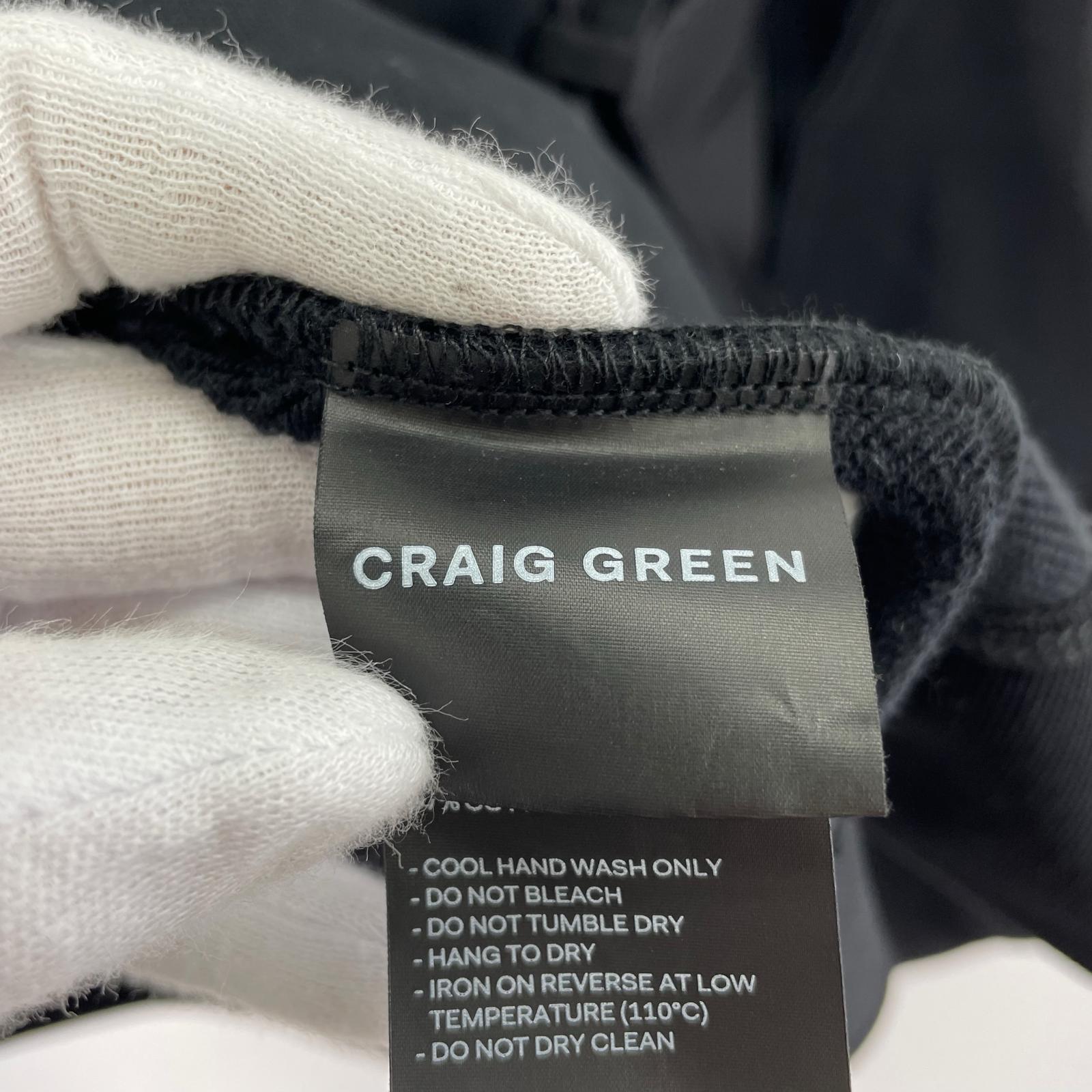 パーカー CRAIG GREEN デザインジップパーカー M 黒 M ブラック