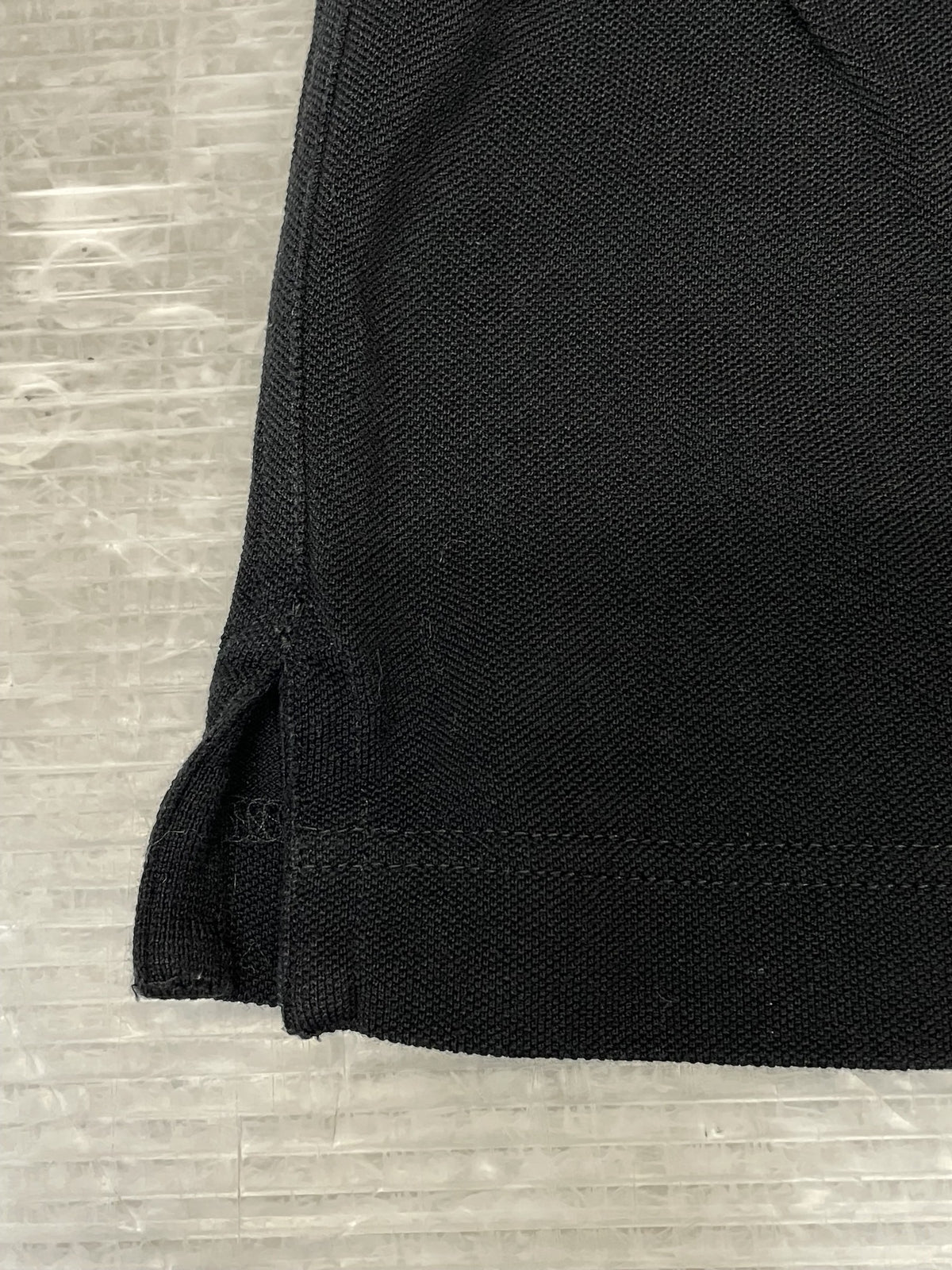 HERMES 鹿の子編みポケットTee L 黒