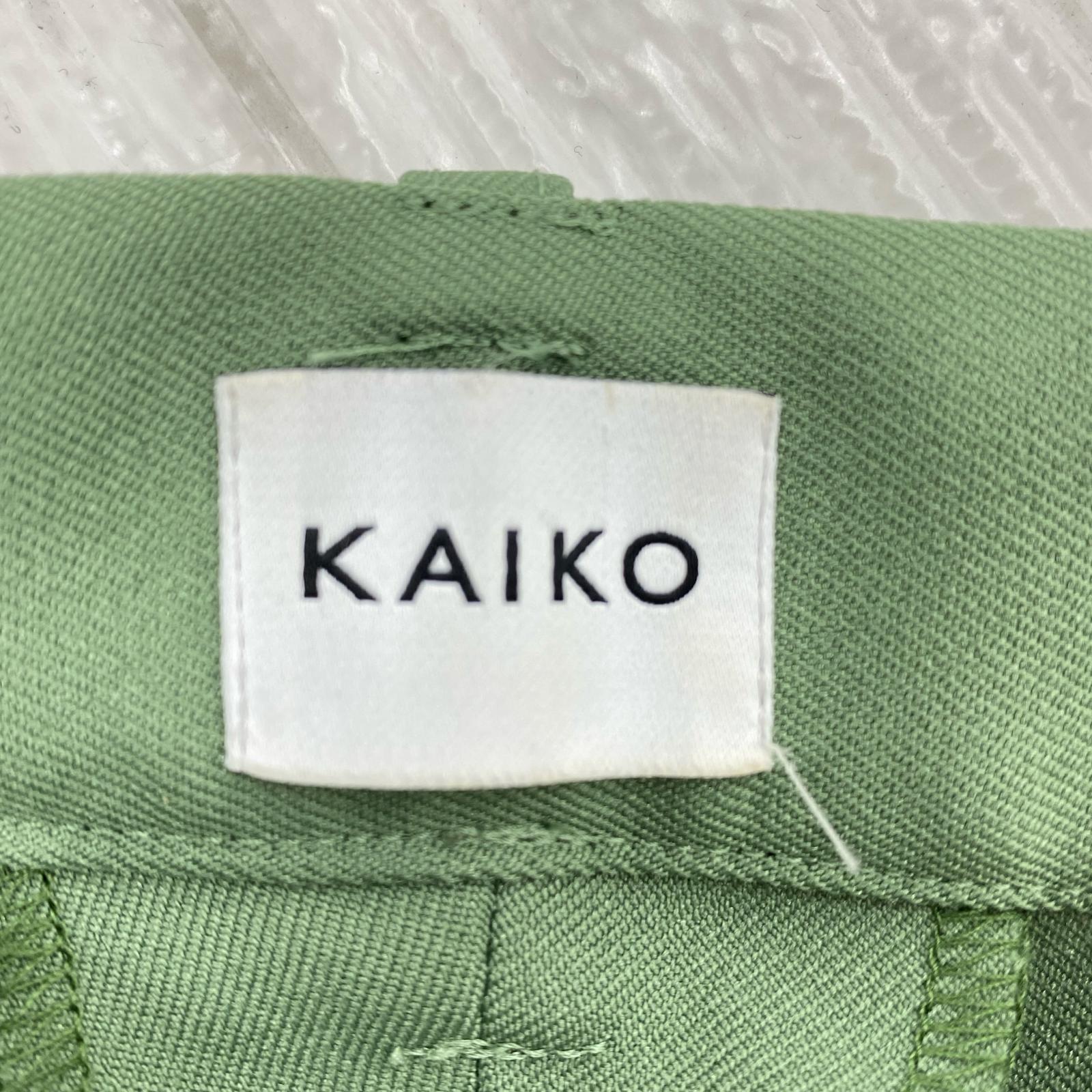 パンツ KAIKO ストレートスラックス 2 GRN 2 グリーン