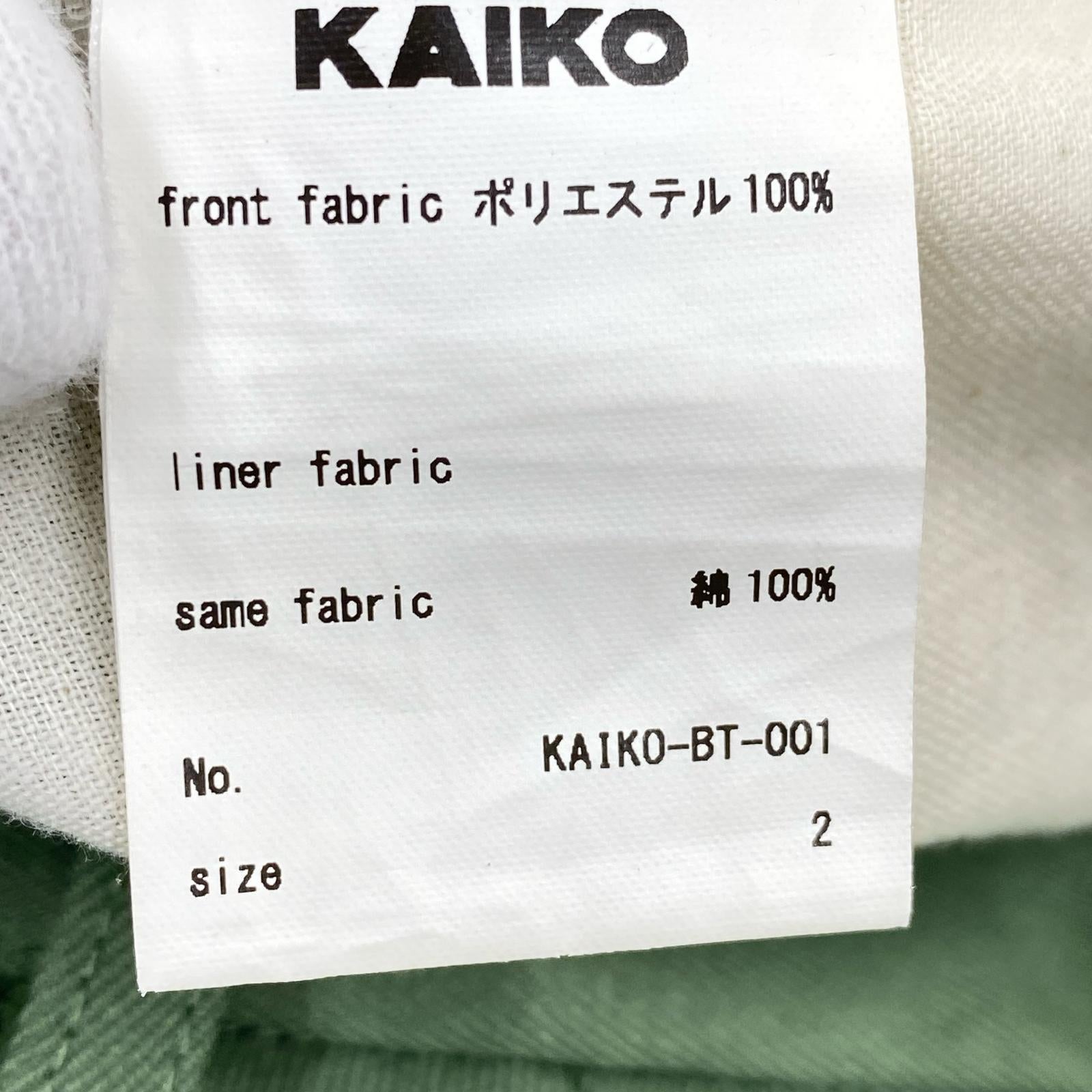 パンツ KAIKO ストレートスラックス 2 GRN 2 グリーン