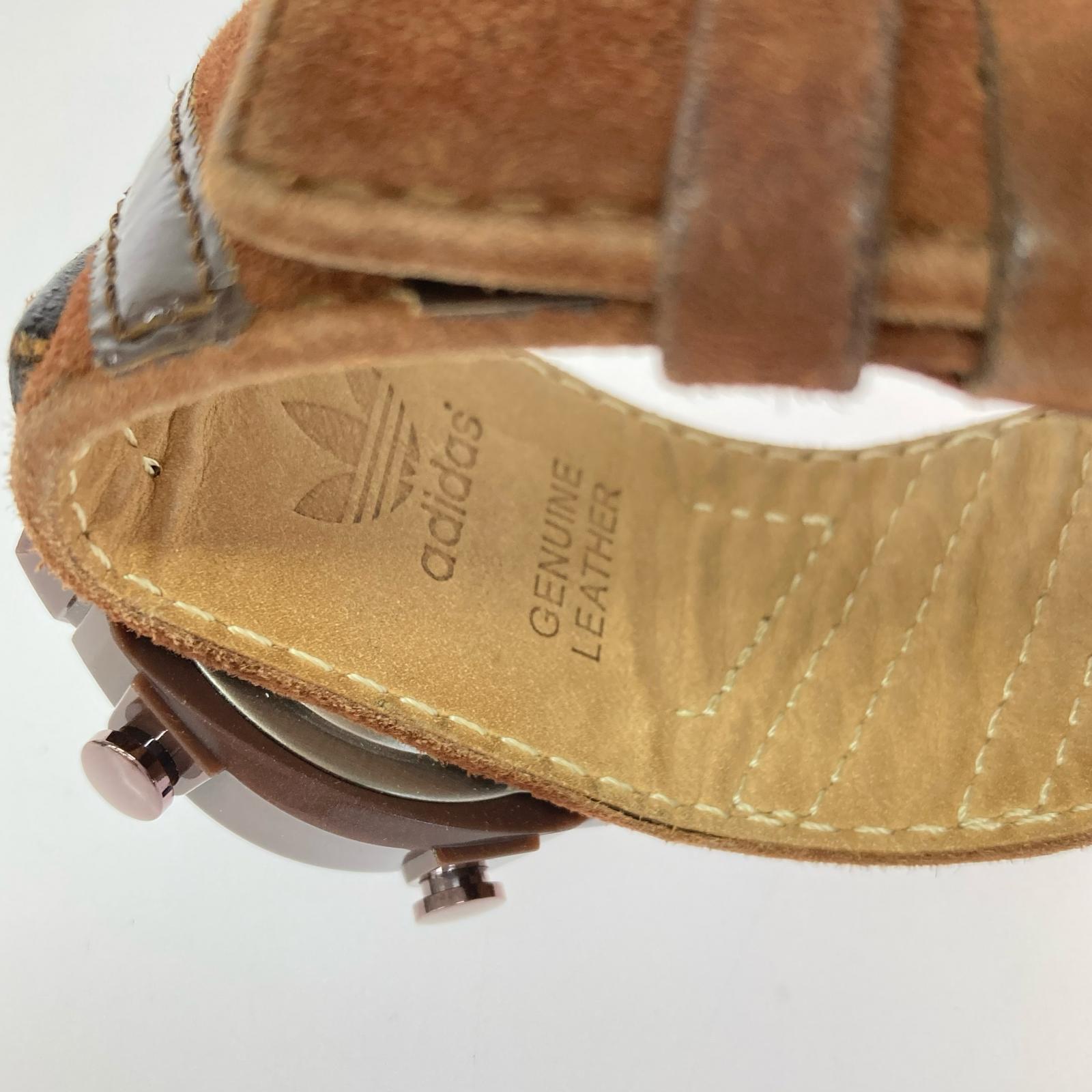 腕時計 デジタルウォッチ BRW レザー ブラウン
