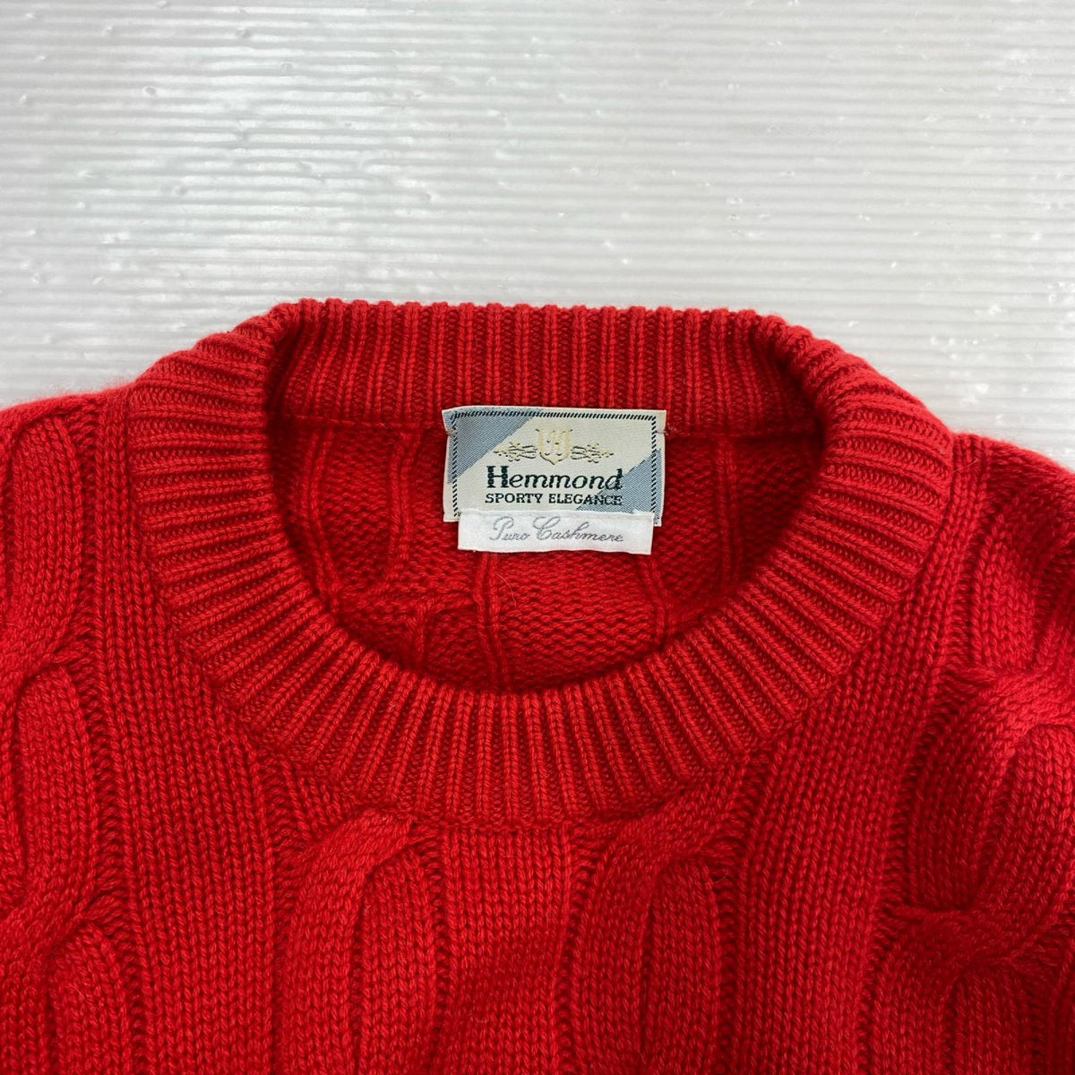 ニット Hemmond カシミヤニット 赤(43) 43 レッド