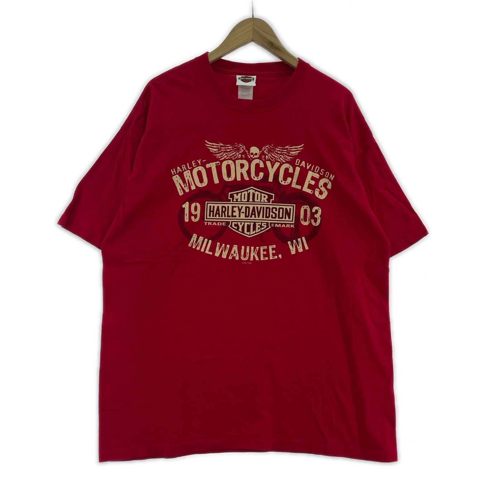 半袖Tシャツ (XL) 赤 レッド