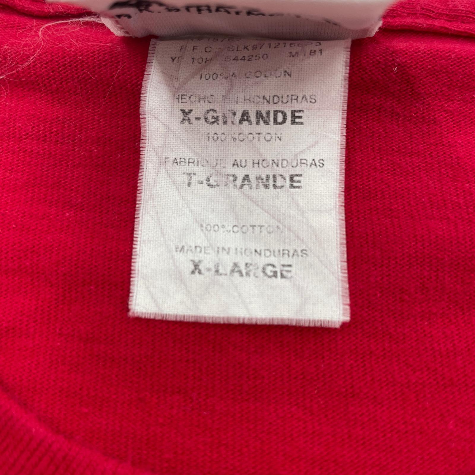 半袖Tシャツ (XL) 赤 レッド