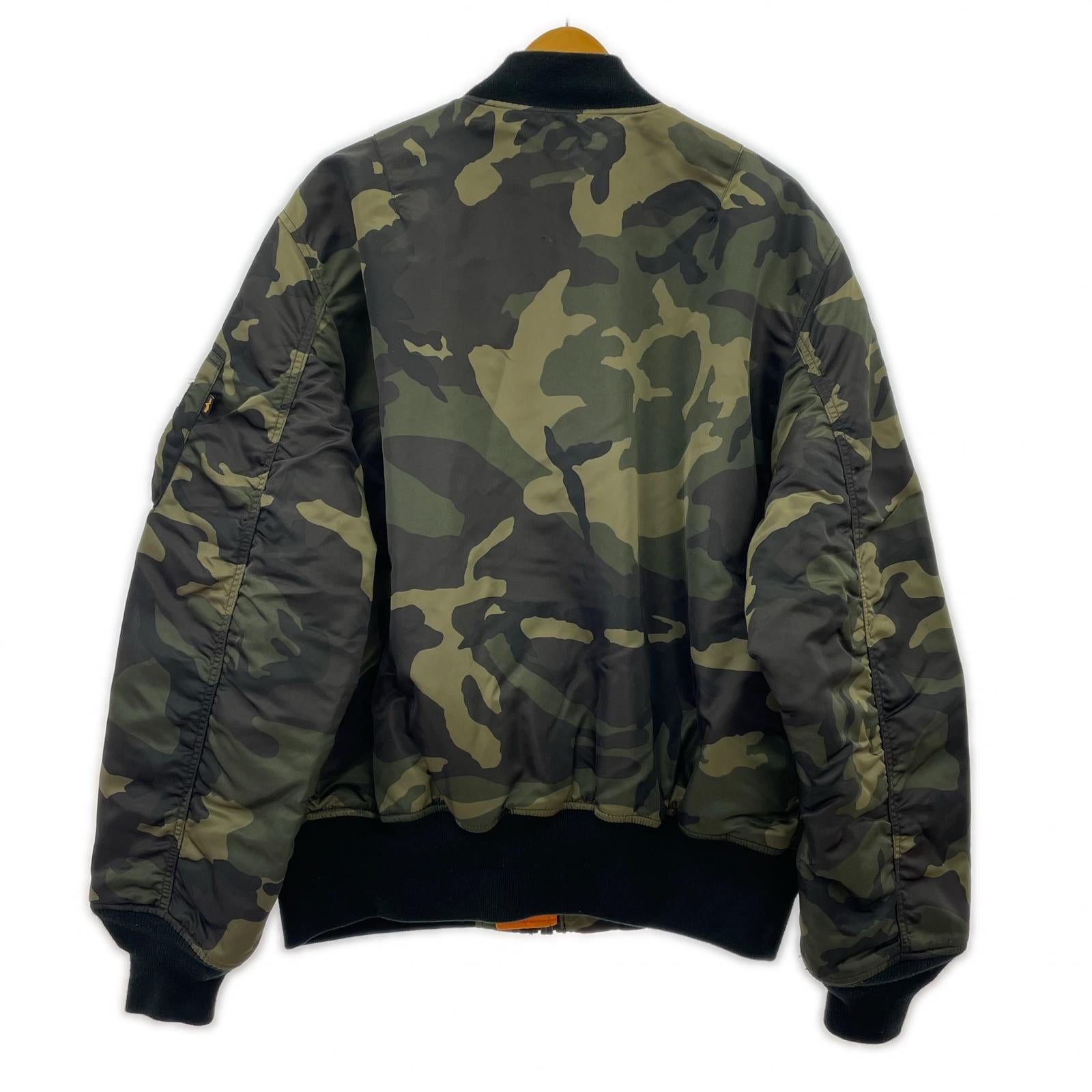 ジャケット MA-1 カモ柄フライトジャケット (XL)