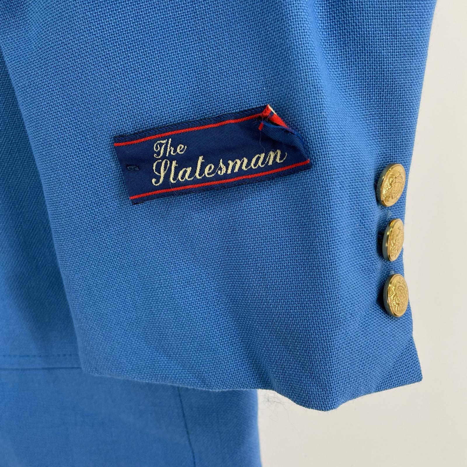 テーラードジャケット 70s The Statesman USA製 BLU ブルー