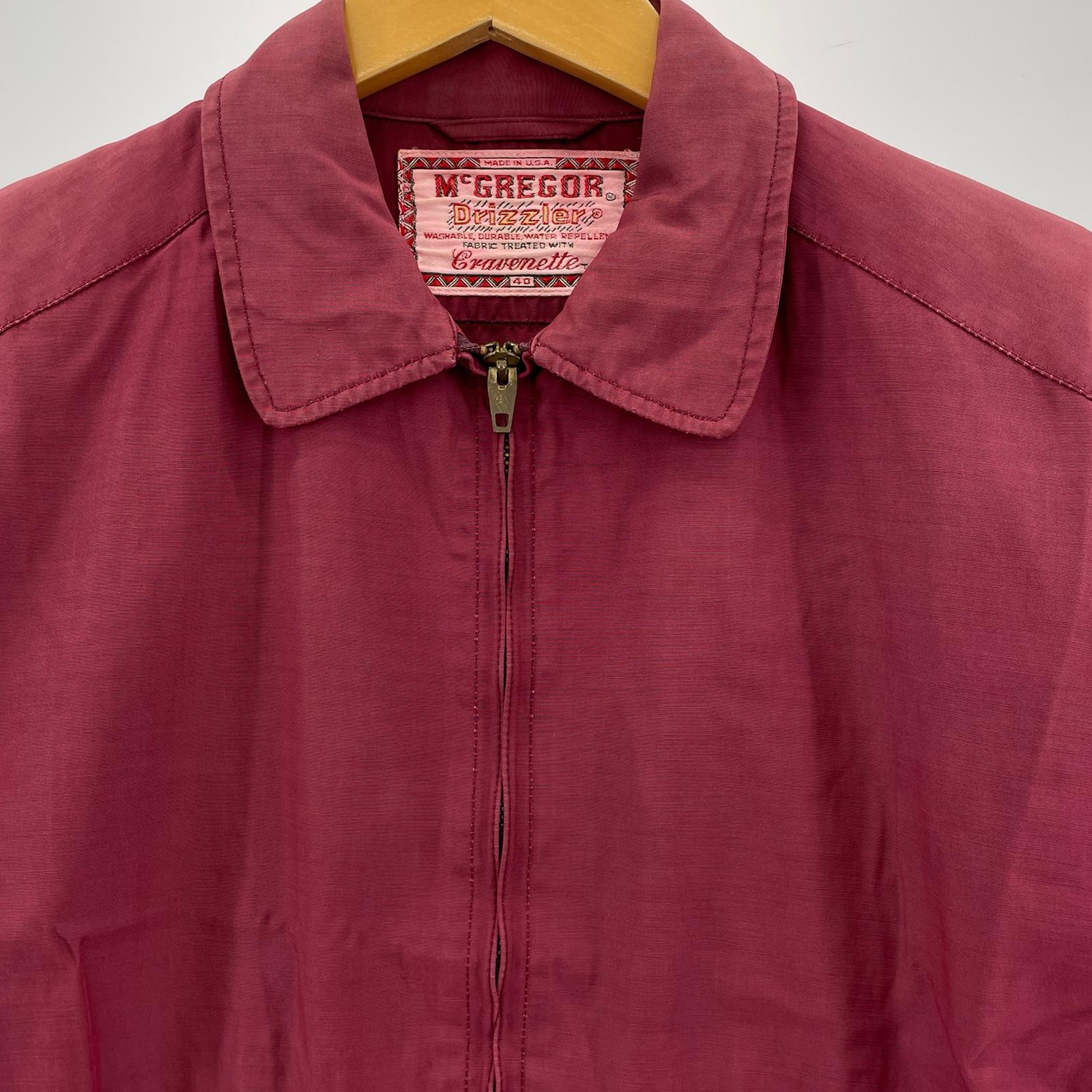ジャケット 50s USA製 Drizzler (40) 40 レッド