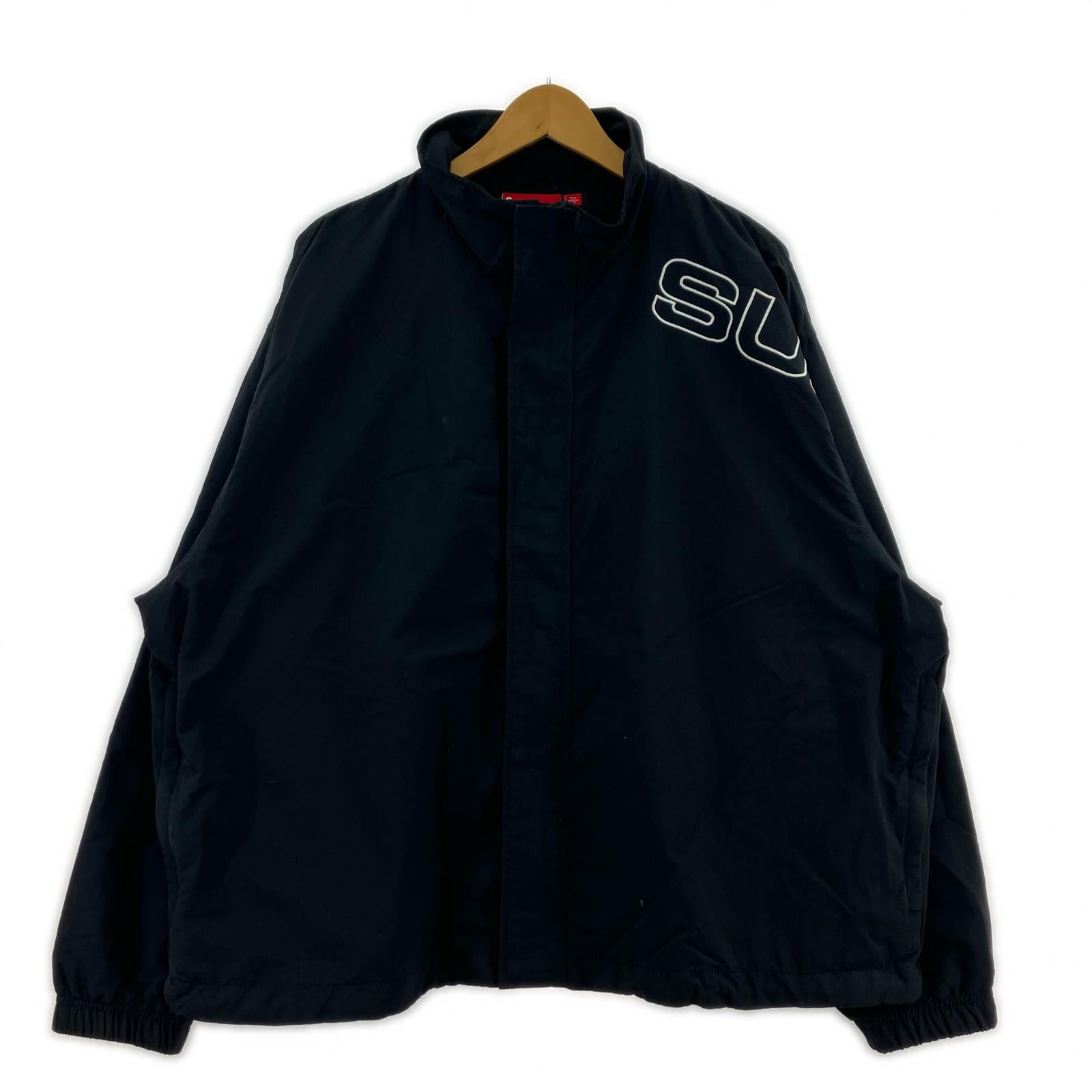 ジャケット Spellout Embroidered Track Jacket (L) L ブラック