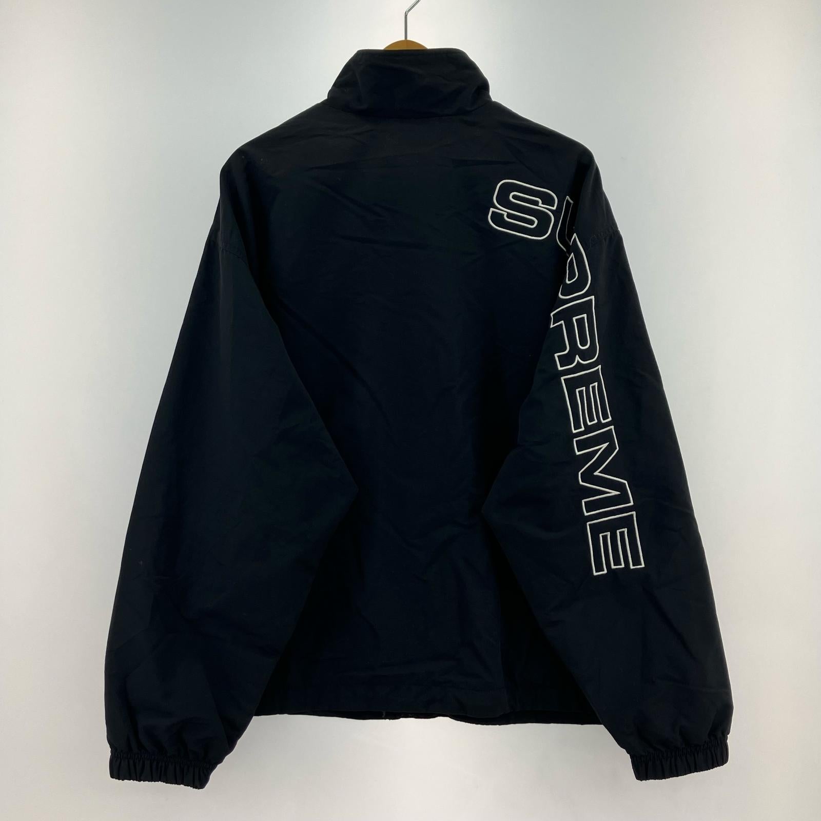 ジャケット Spellout Embroidered Track Jacket (L) L ブラック