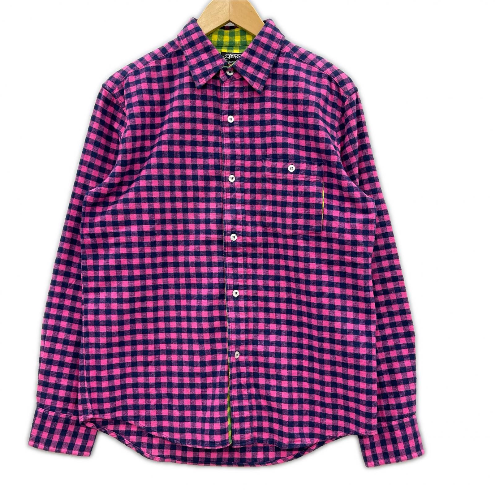 長袖シャツ STUSSY L/Sチェックネルシャツ S S