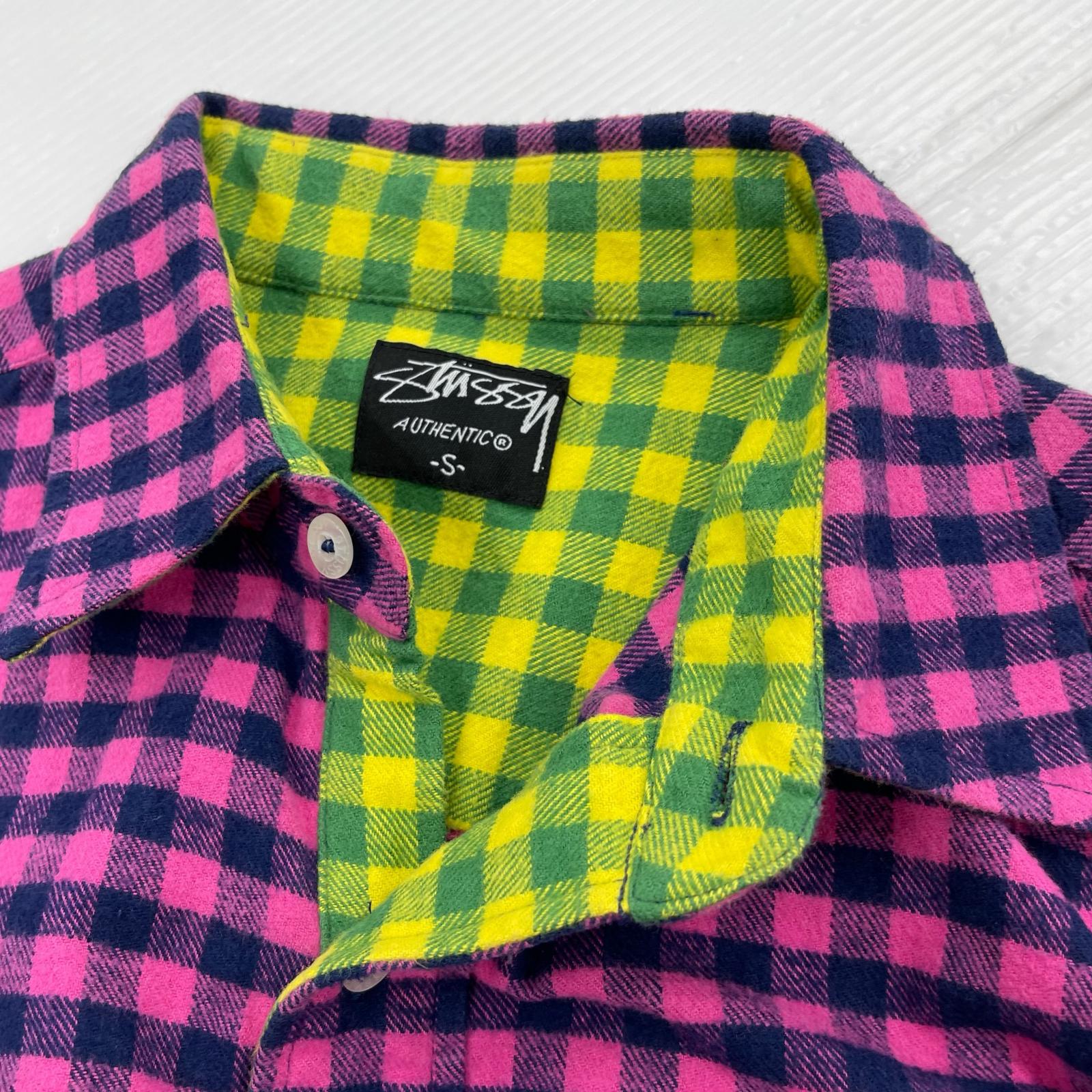 長袖シャツ STUSSY L/Sチェックネルシャツ S S