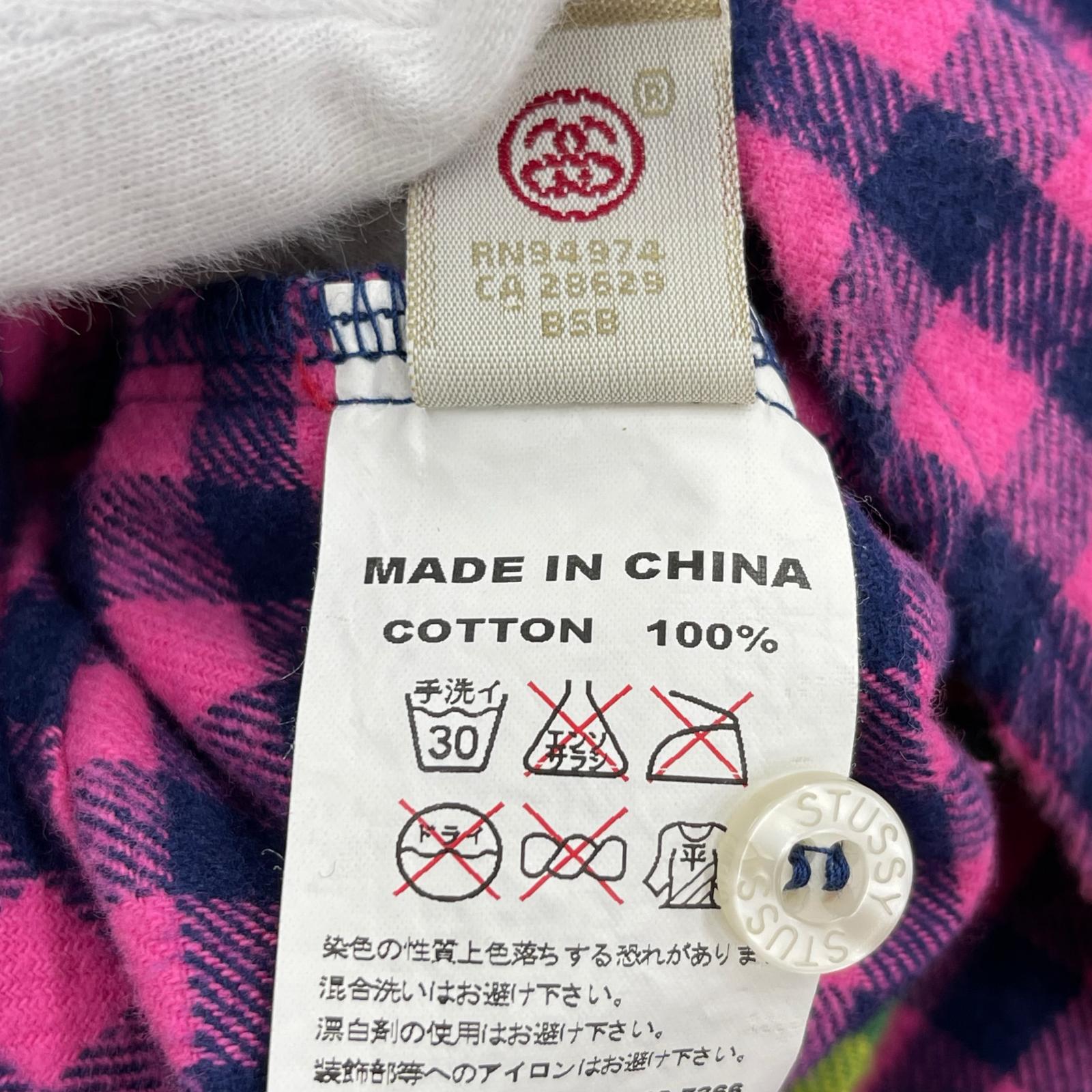 長袖シャツ STUSSY L/Sチェックネルシャツ S S