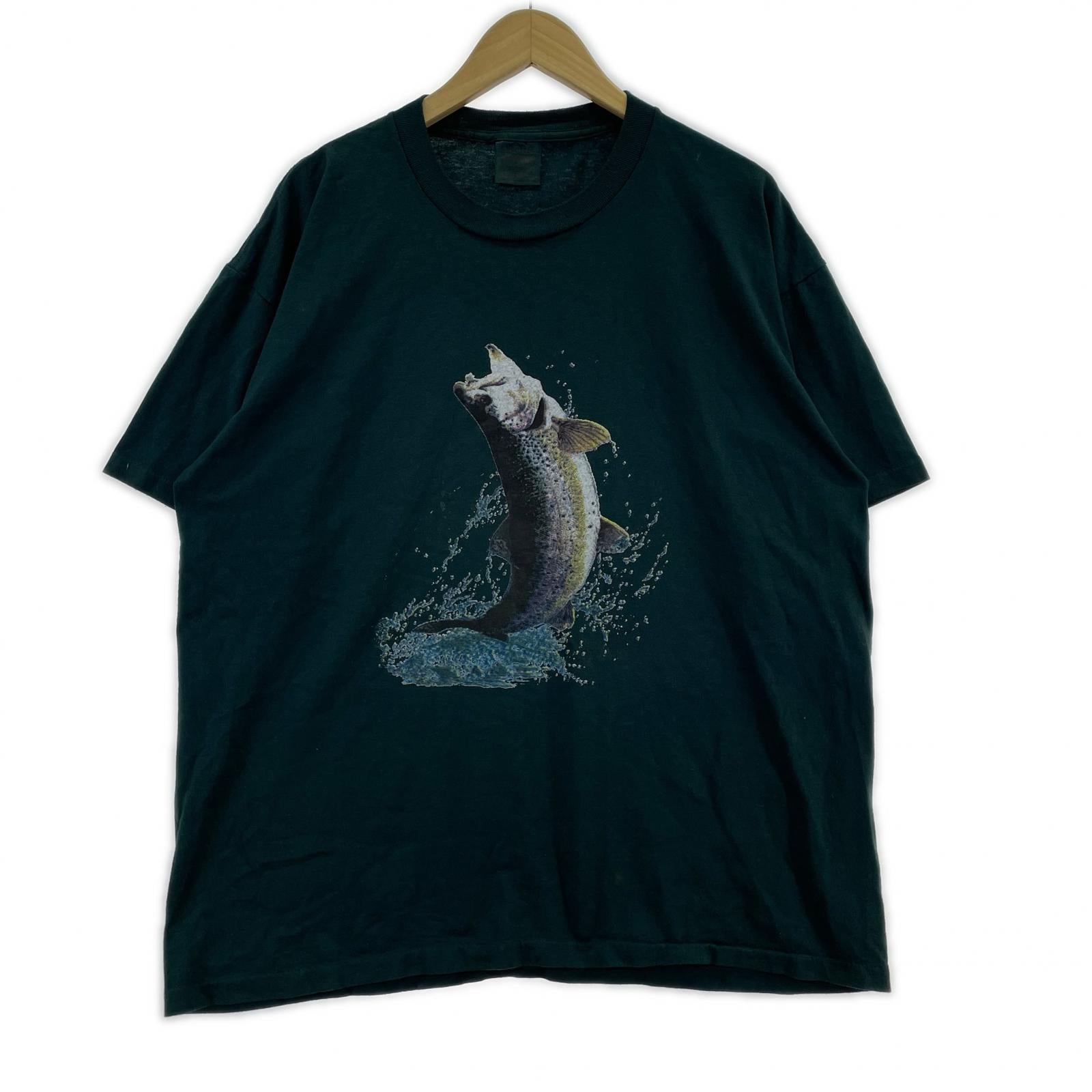 半袖Tシャツ 90s ONEITA ニジマス 緑 グリーン