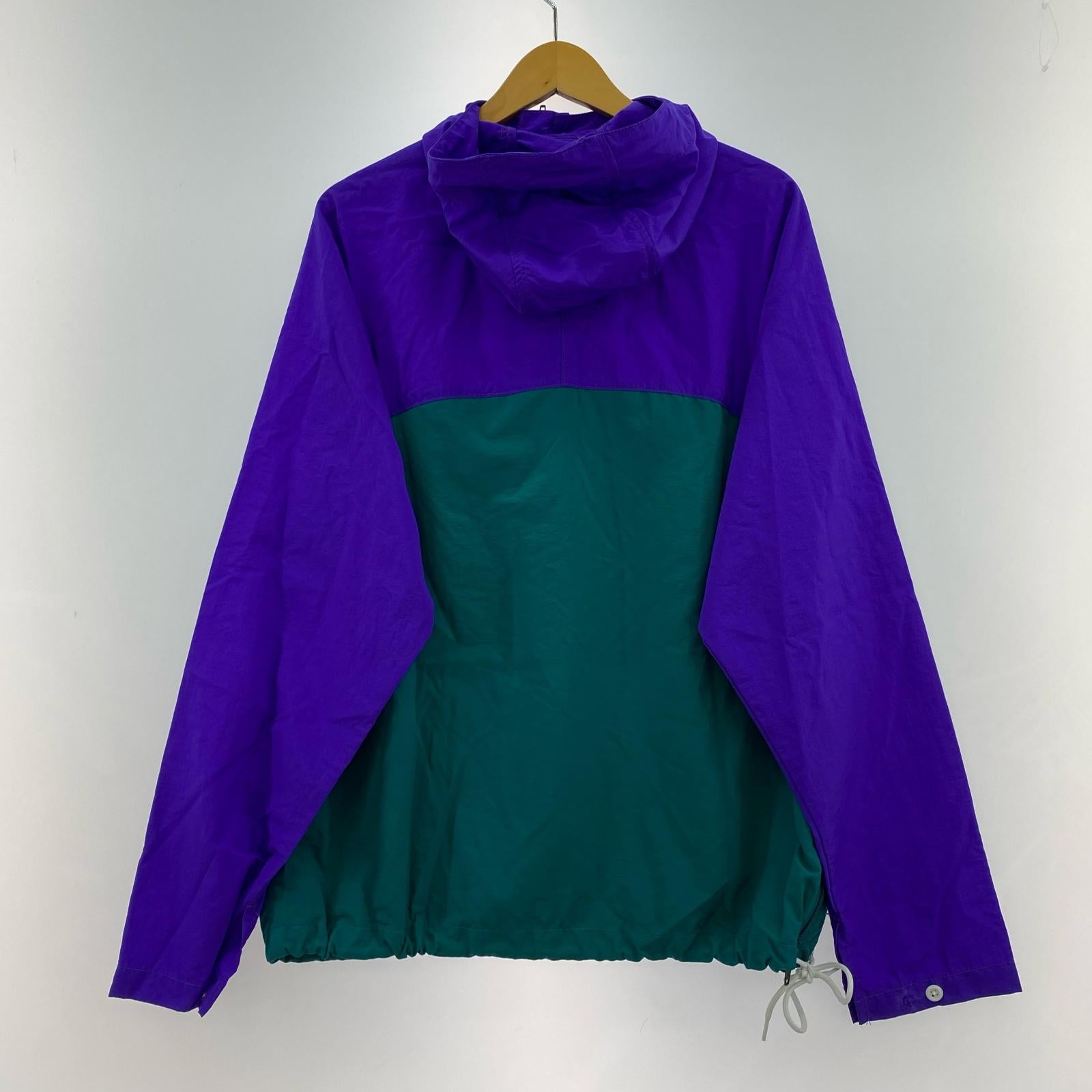 ジャケット Battenwear アノラックパーカー M パープル×グリーン M