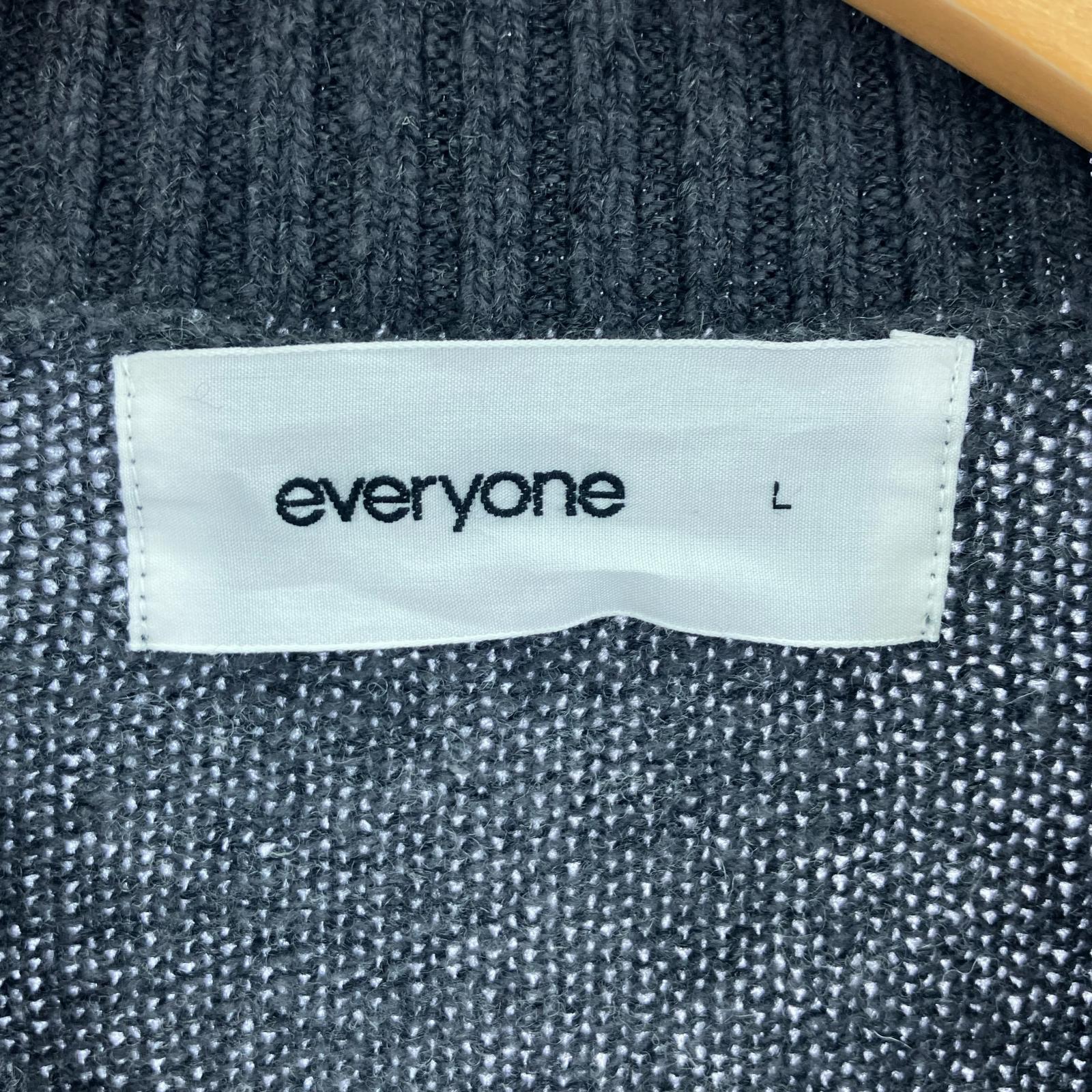 ニット everyone 25AW ウールニット グレー L グレー