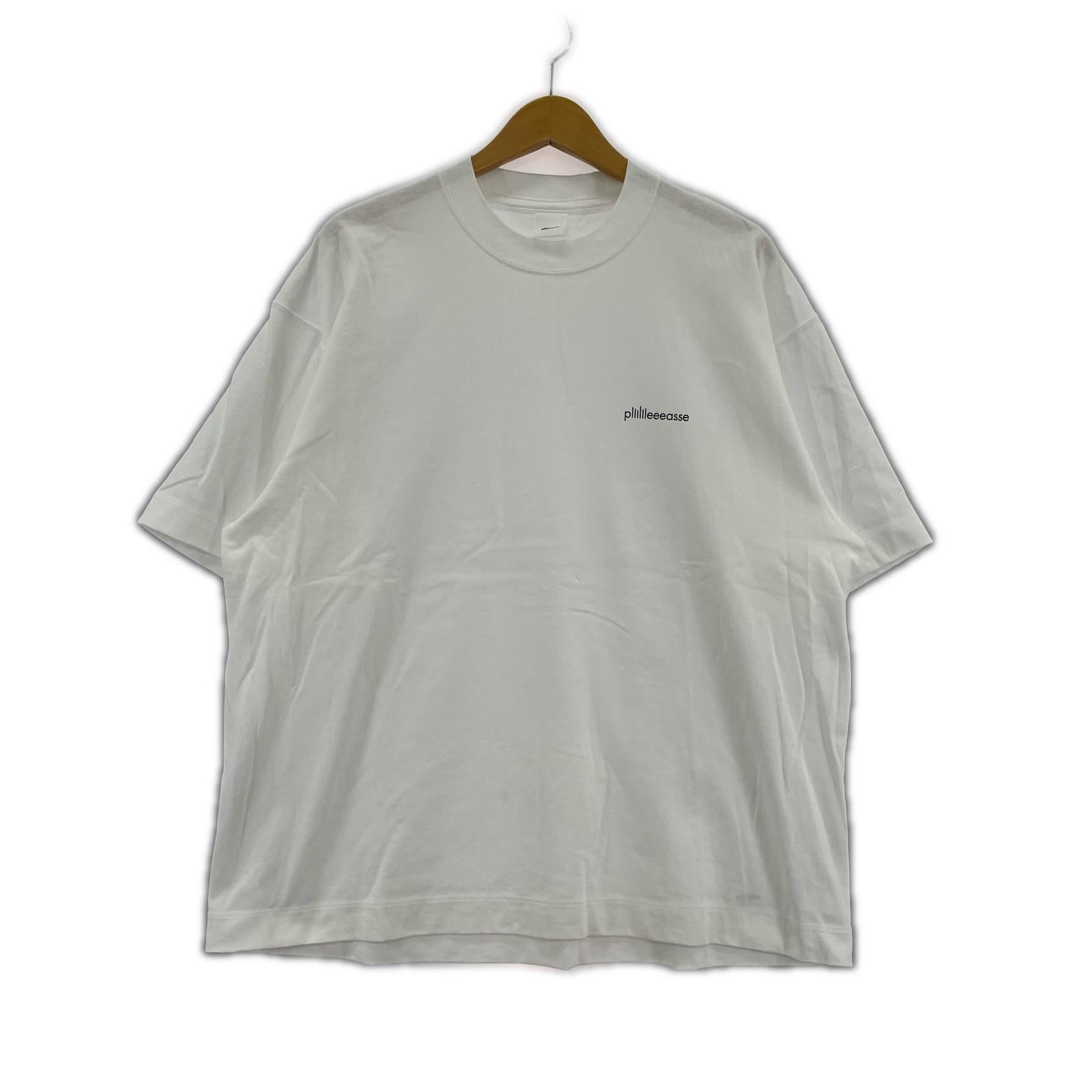 半袖Tシャツ plllllleeeasse short sleeve tee L ホワイト L ホワイト