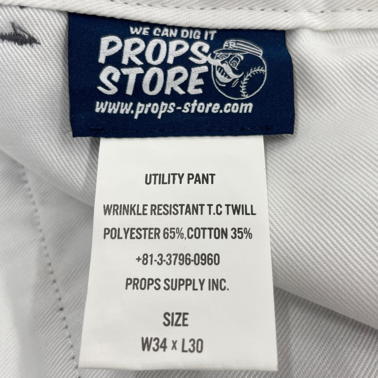 パンツ PROPS STORE ワークパンツ W34 グレー 34 グレー