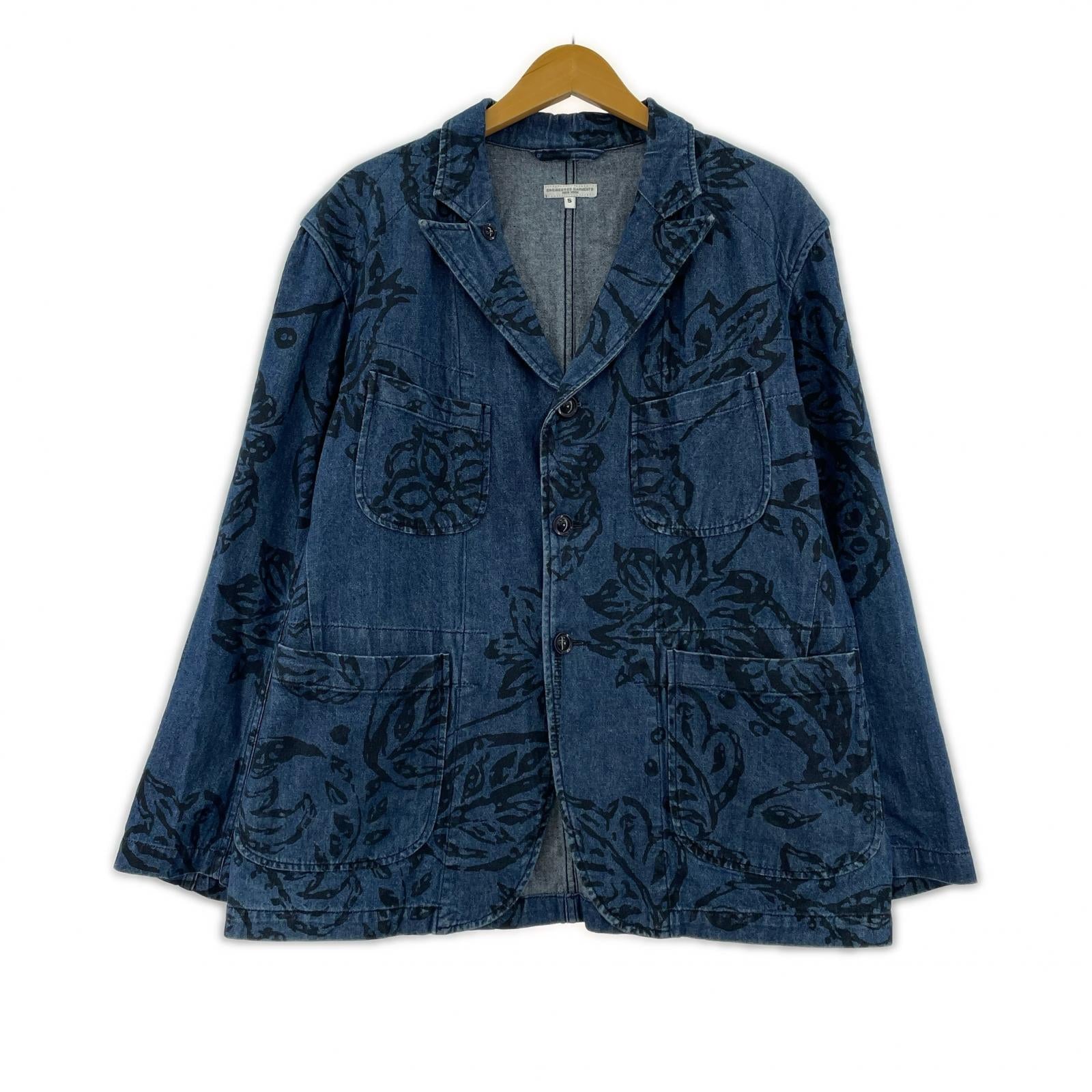 ジャケット 23SS Floral Print Bedford jacket S ブルー