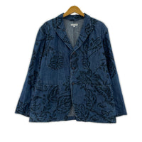 ジャケット 23SS Floral Print Bedford jacket S ブルー