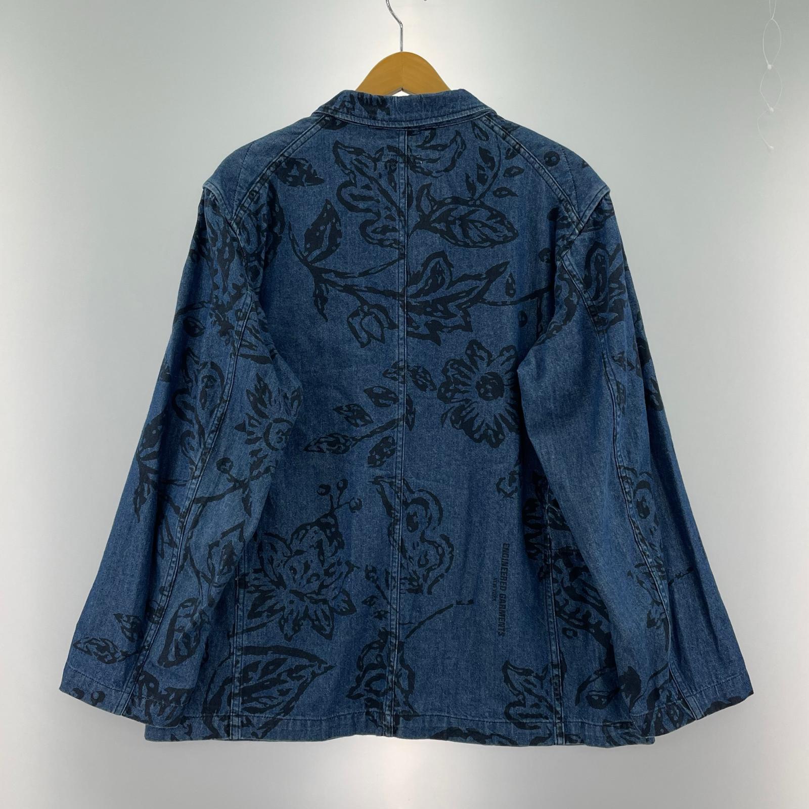 ジャケット 23SS Floral Print Bedford jacket S ブルー