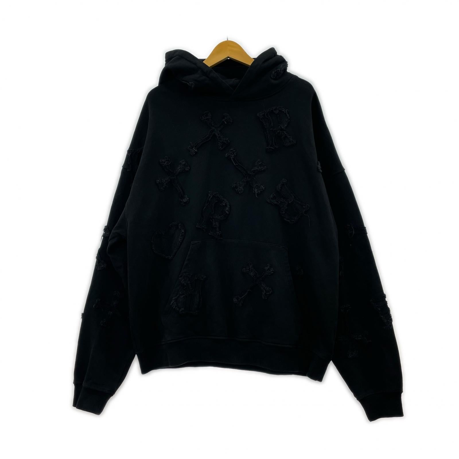 パーカー RACER WORLDWIDE パッチ BLK L ブラック