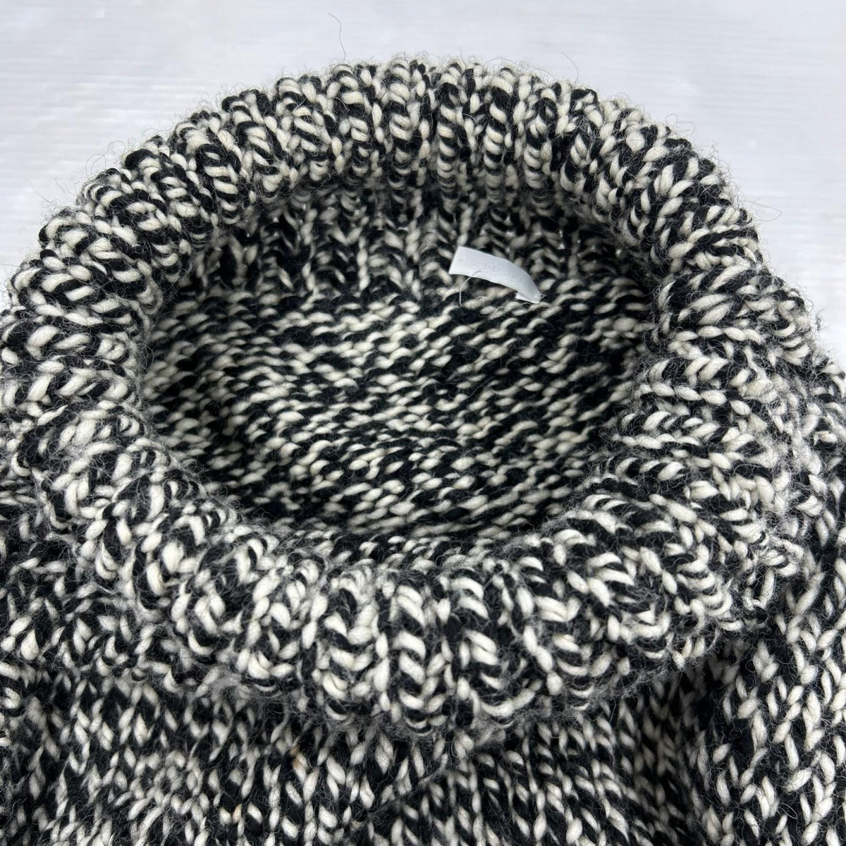 ニット SEEALL HAND OVERSIZED HIGH NECK SWEATER ブラック