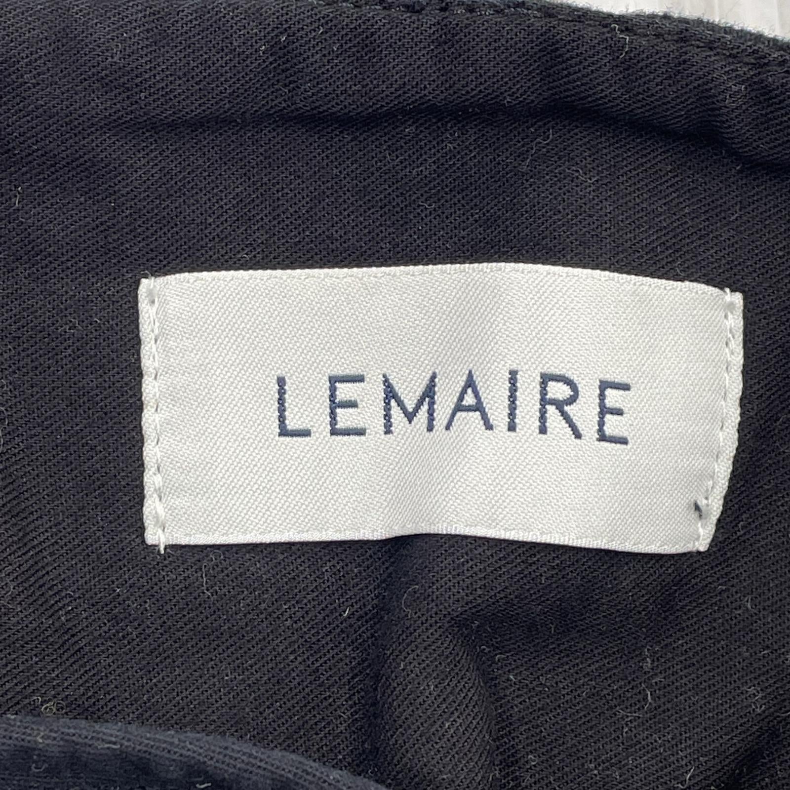 ロングスカート LEMAIRE JINGHI SAS フロントジップスカート 36 黒 36 ブラック