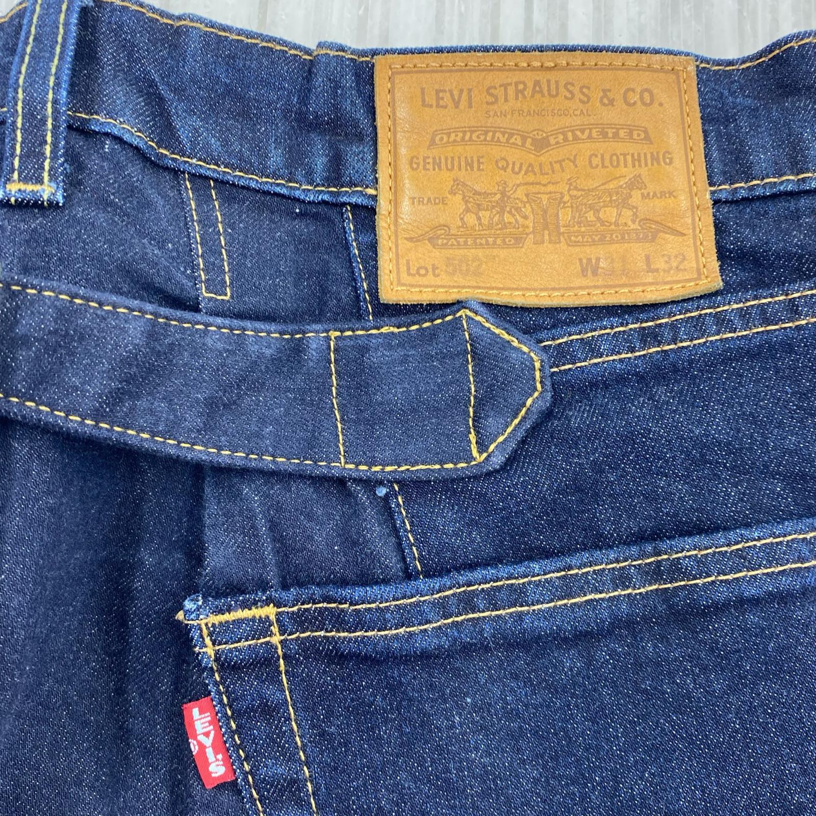 デニムパンツ ×Levi’s 502 22SS サルエルデニムパンツ IDG 31 ネイビー