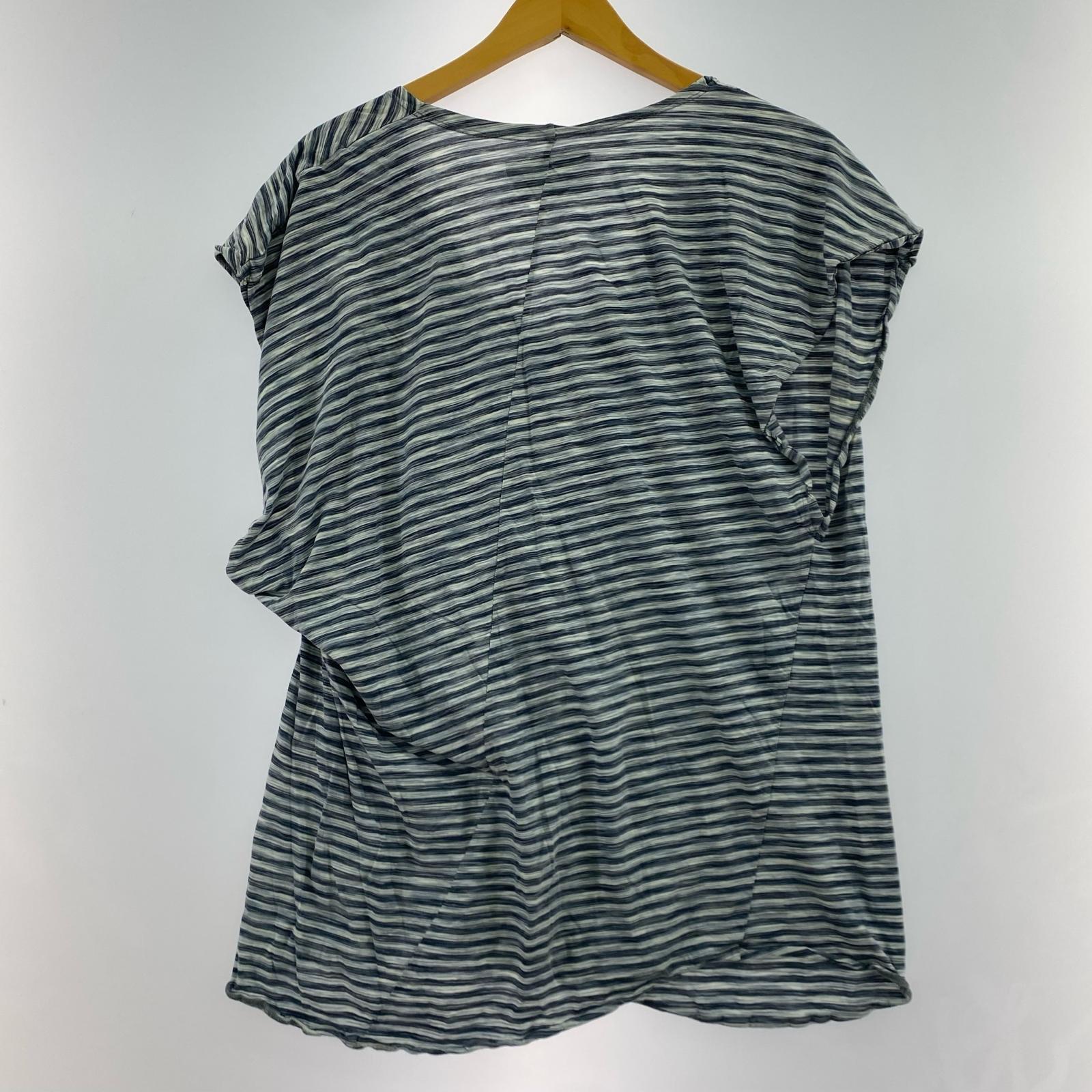 半袖Tシャツ ボーダーノースリーブ Tee S BLU S