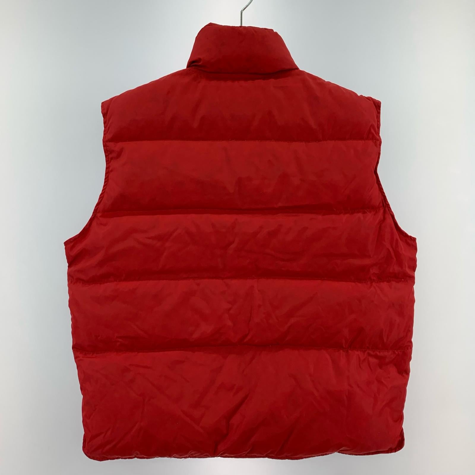 ダウンベスト OLD 80s‐90s 赤 L レッド