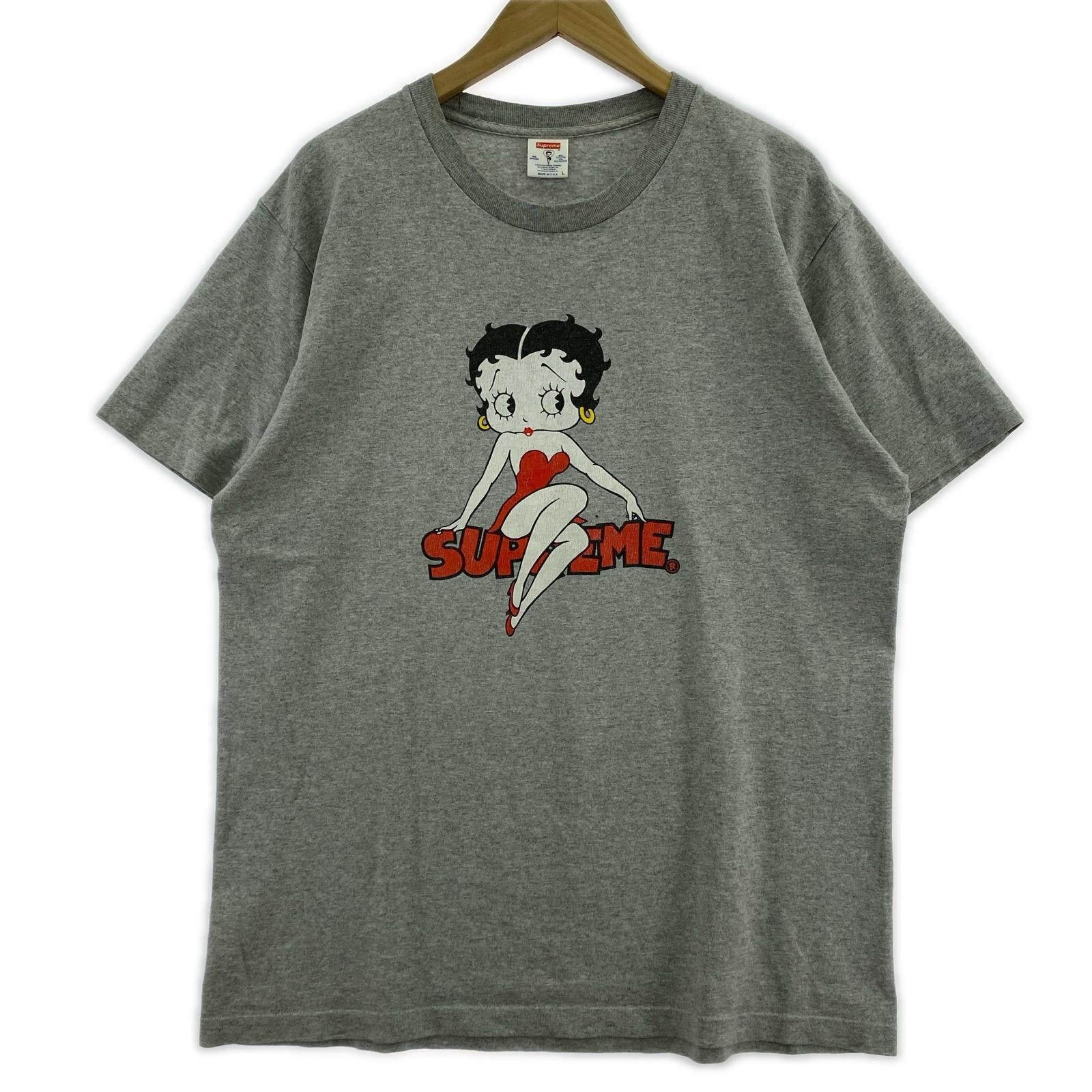 半袖Tシャツ Supreme 16ss Betty Boop プリントTee L グレー L グレー