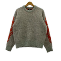 ニット STUSSY 25AW MOHAIR FLOWER SWEATER S グレー