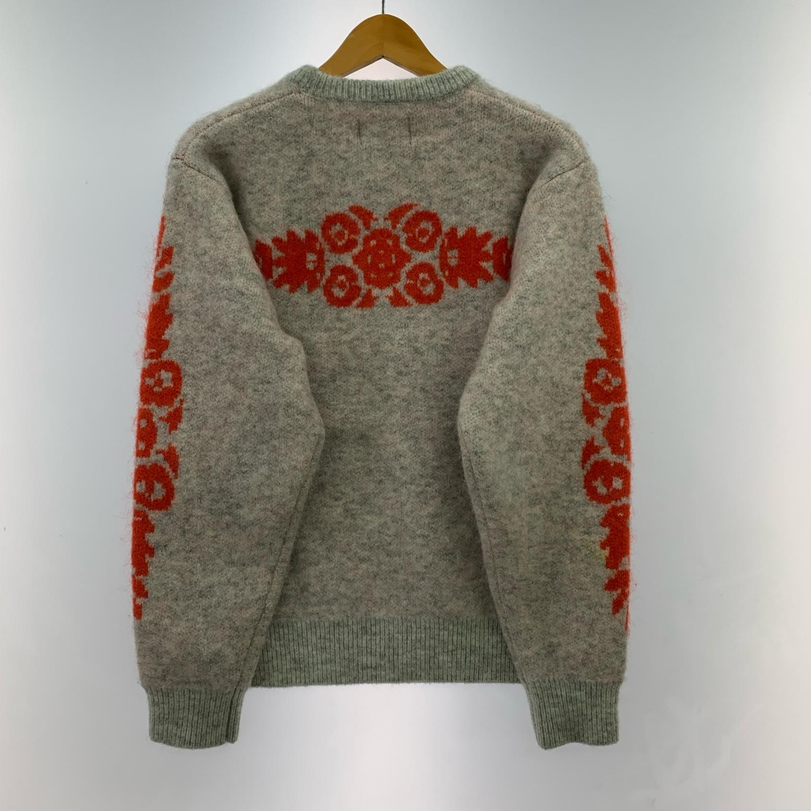 ニット STUSSY 25AW MOHAIR FLOWER SWEATER S グレー