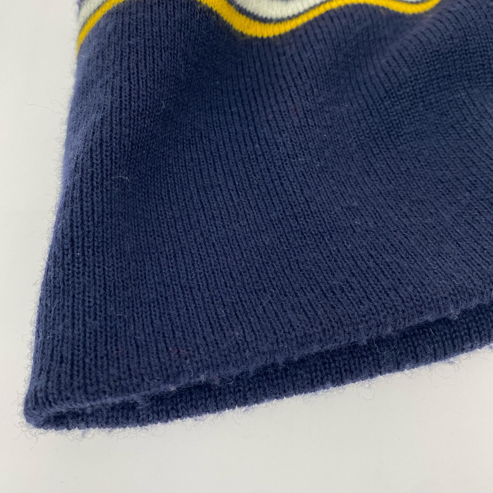 ニットキャップ A BATHING APE ニットキャップ ネイビー