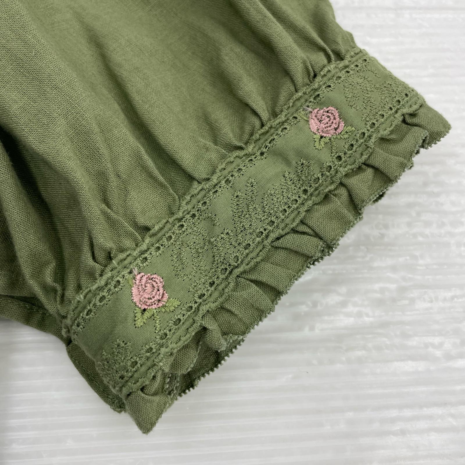 ワンピース PINK HOUSE ロージーレ-ス ワンピース A2121FA566 緑 グリーン