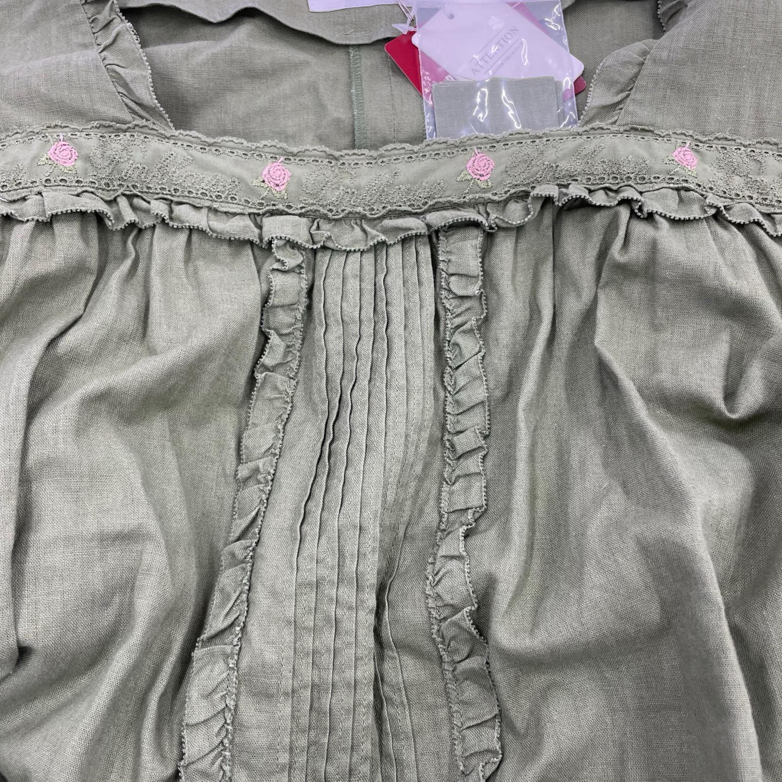 ワンピース PINK HOUSE ロージーレ-ス ワンピース A2121FA566 緑 グリーン