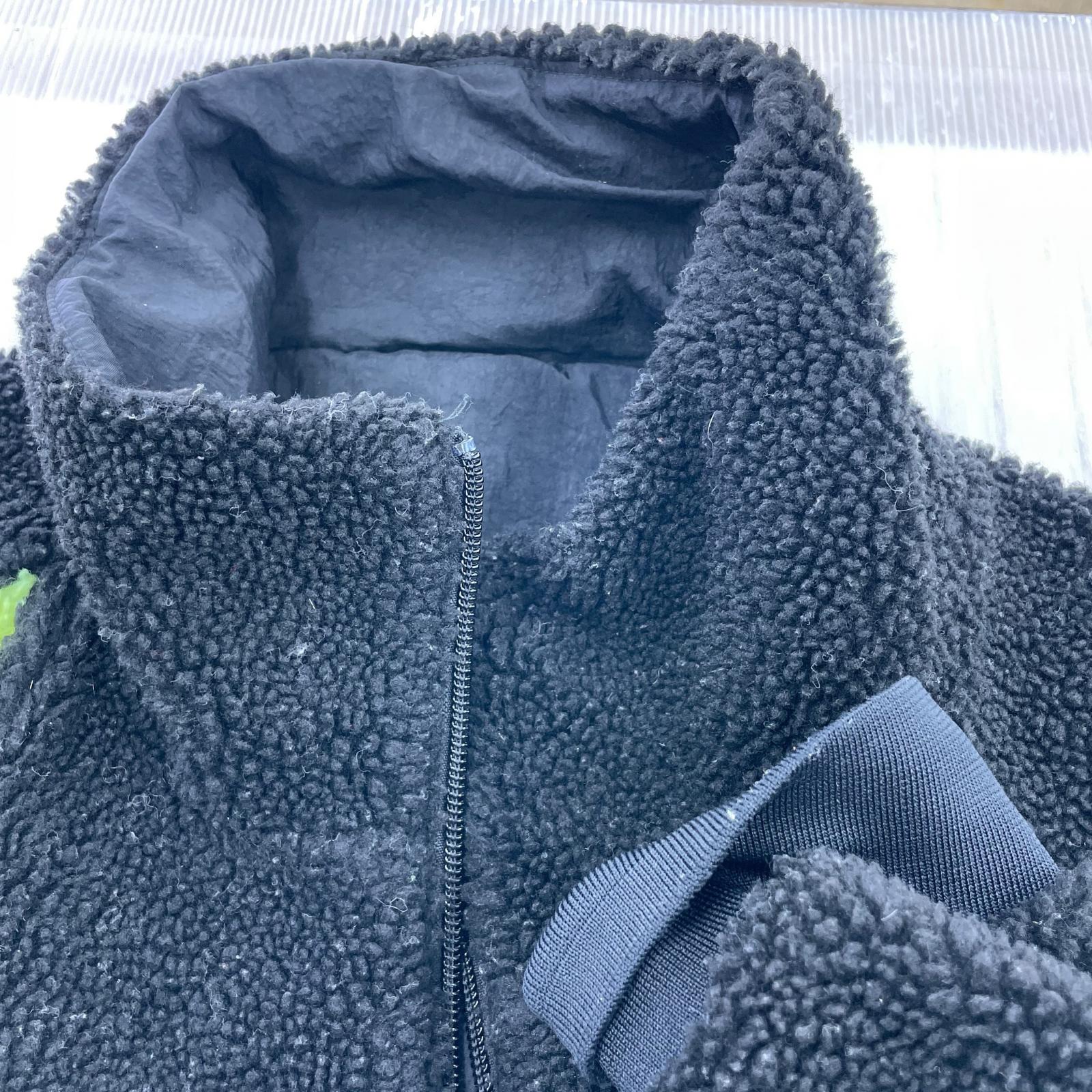ジャケット リバーシブル ボアジャケット XL ブラック ブラック