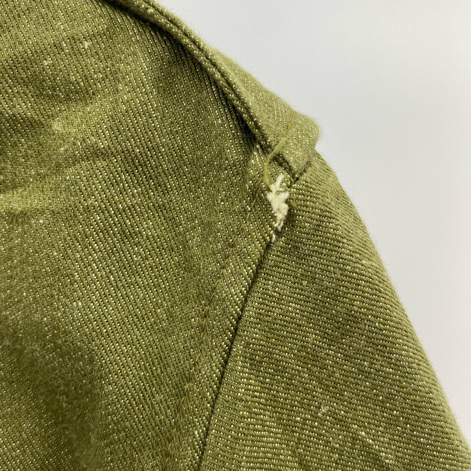 ジャケット 50s British Army overalls denim blouses グリーン