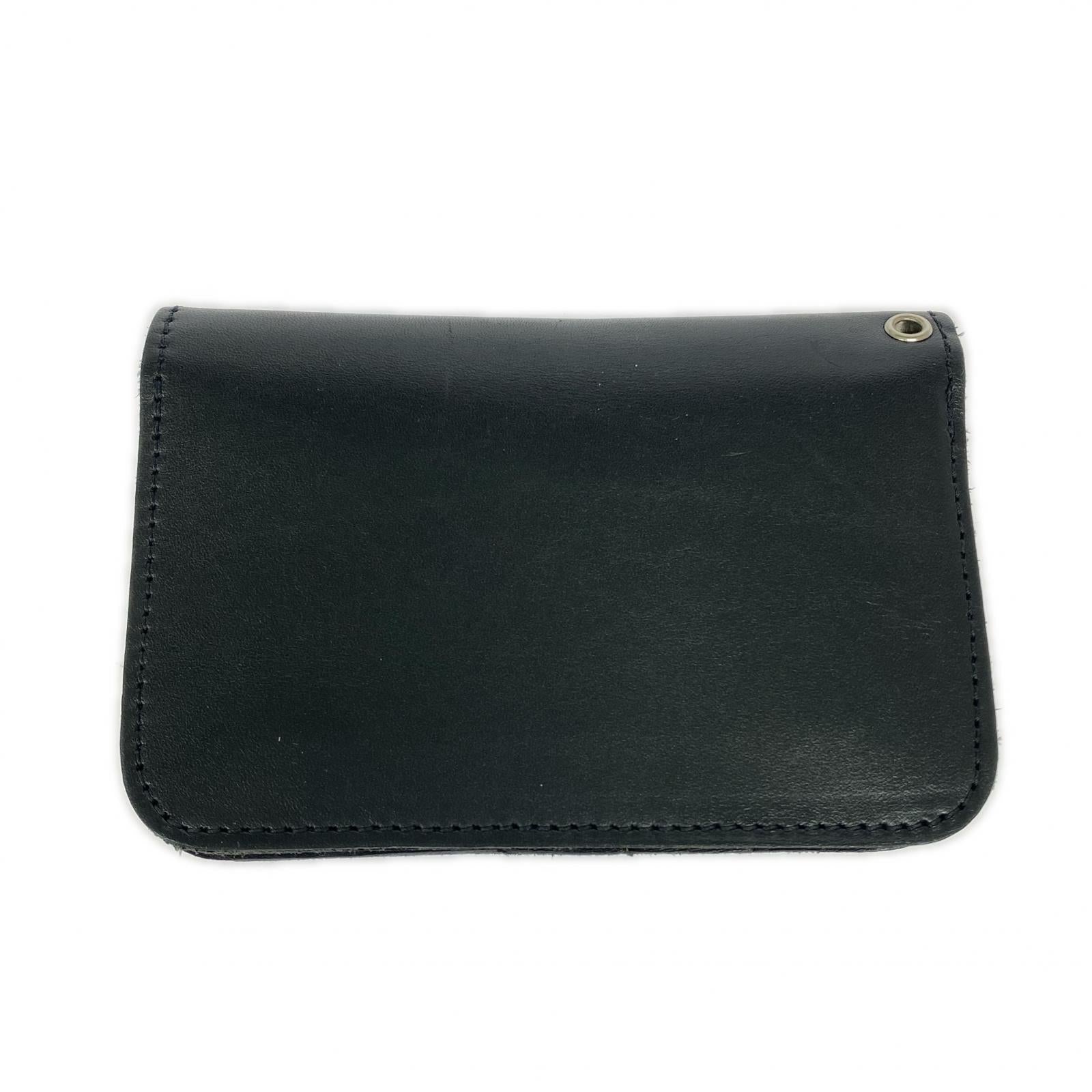 コンパクトウォレット ×HTC スタッズ&ハンドペイント Medium Wallet ブラック