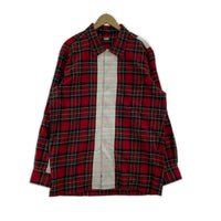 長袖シャツ LINE NEL CHECK SHIRT レッド